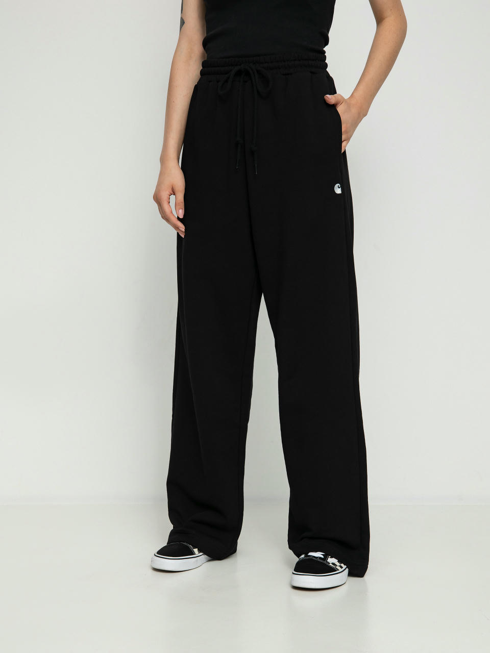 Spodnie Carhartt WIP Casey Wmn (black/silver)