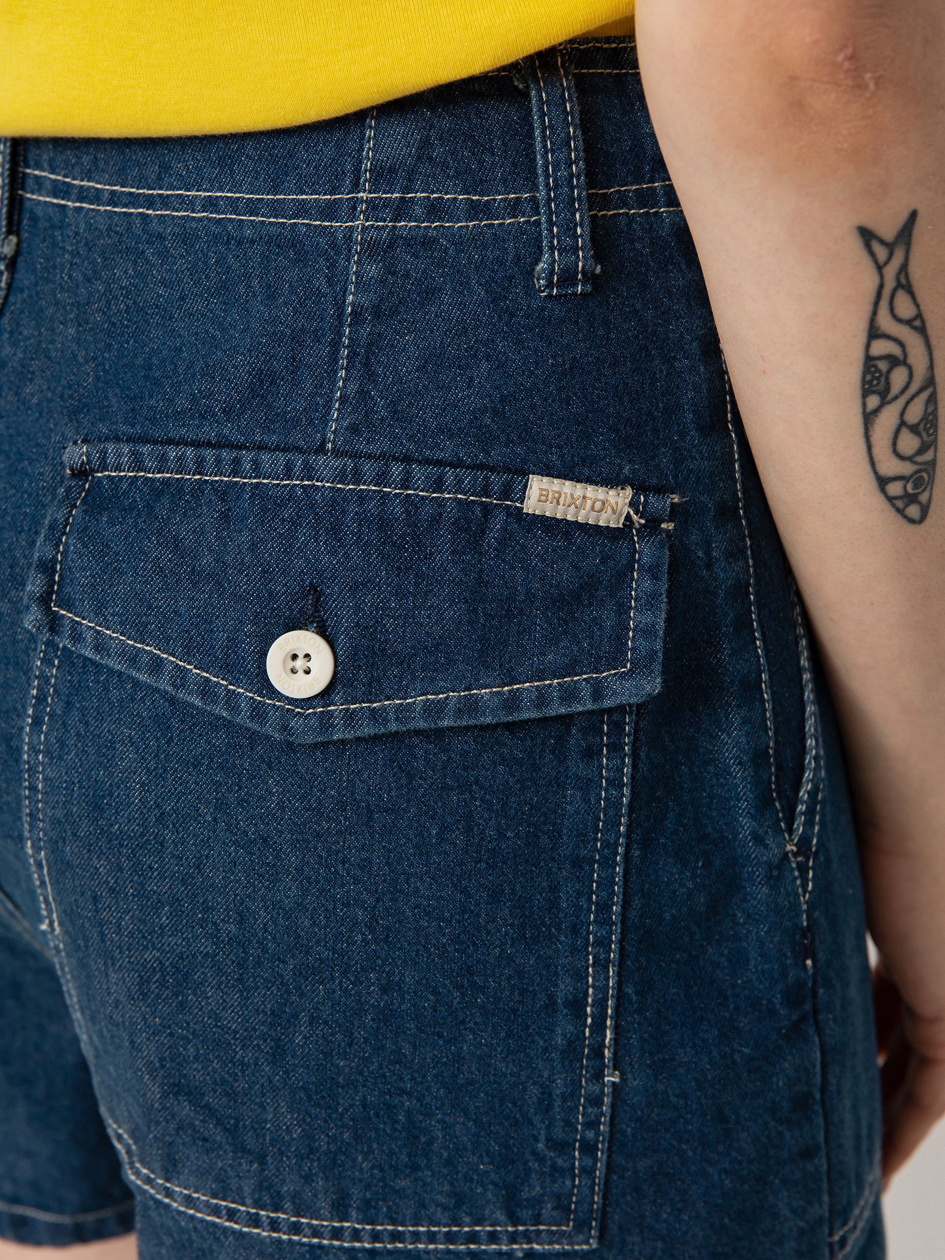 Szorty Brixton Vancouver Wmn (indigo rinse)