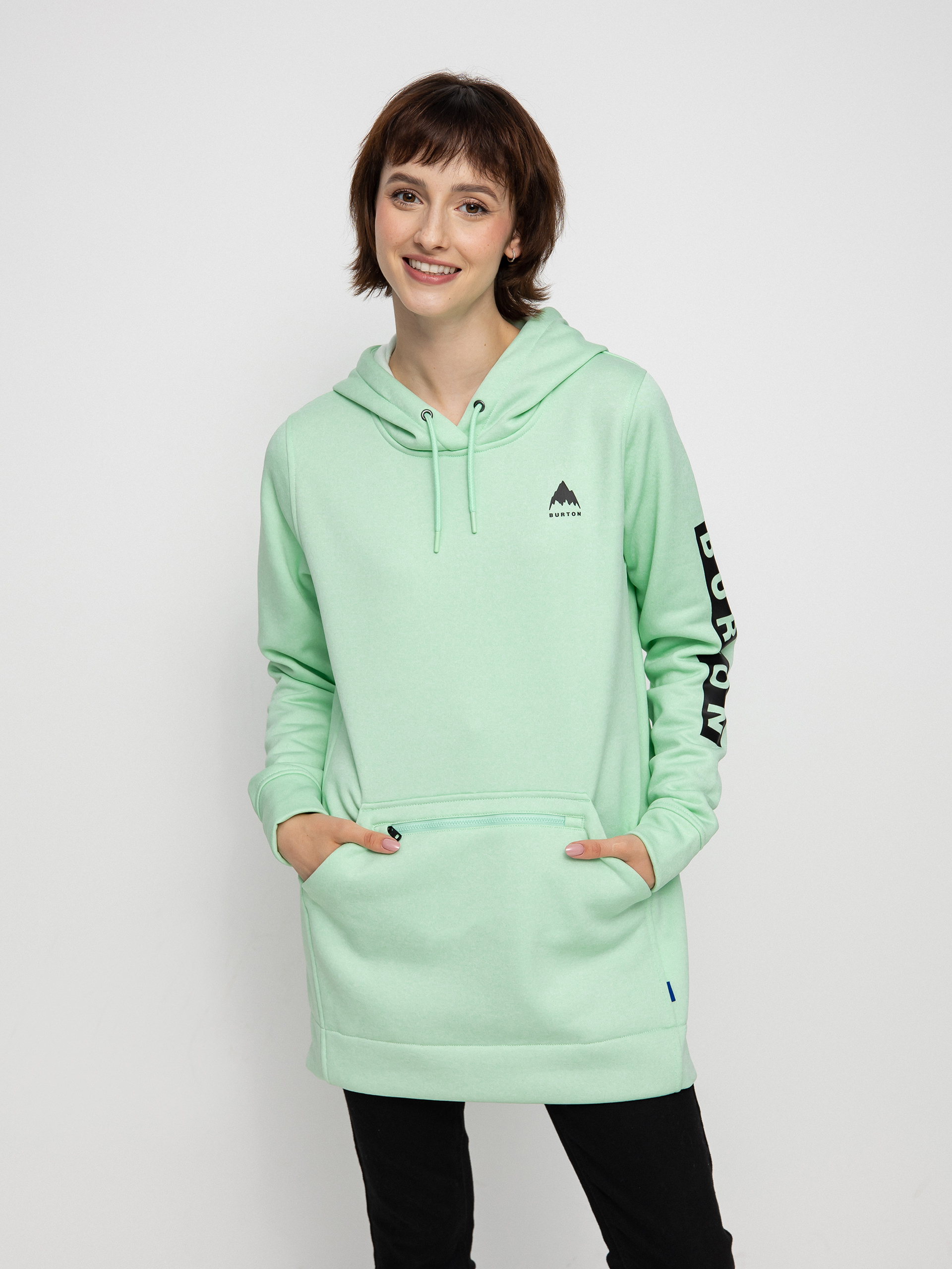 Damska Bluza aktywna Burton Oak Long HD (jewel green heather)