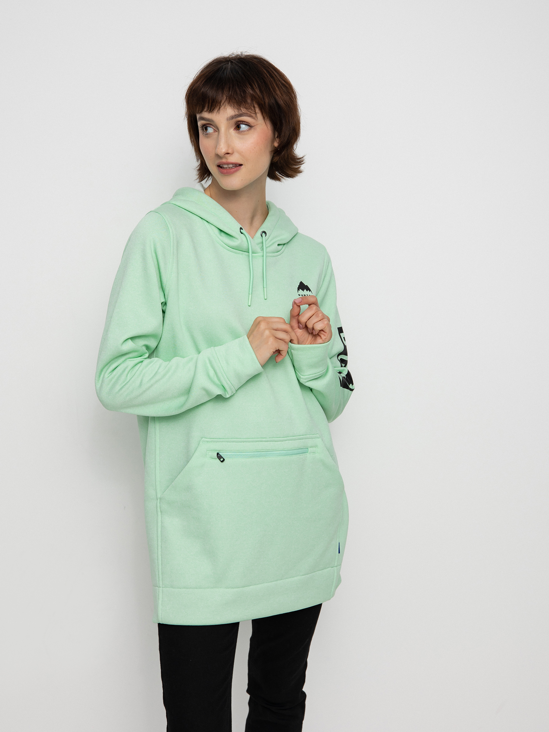 Damska Bluza aktywna Burton Oak Long HD (jewel green heather)
