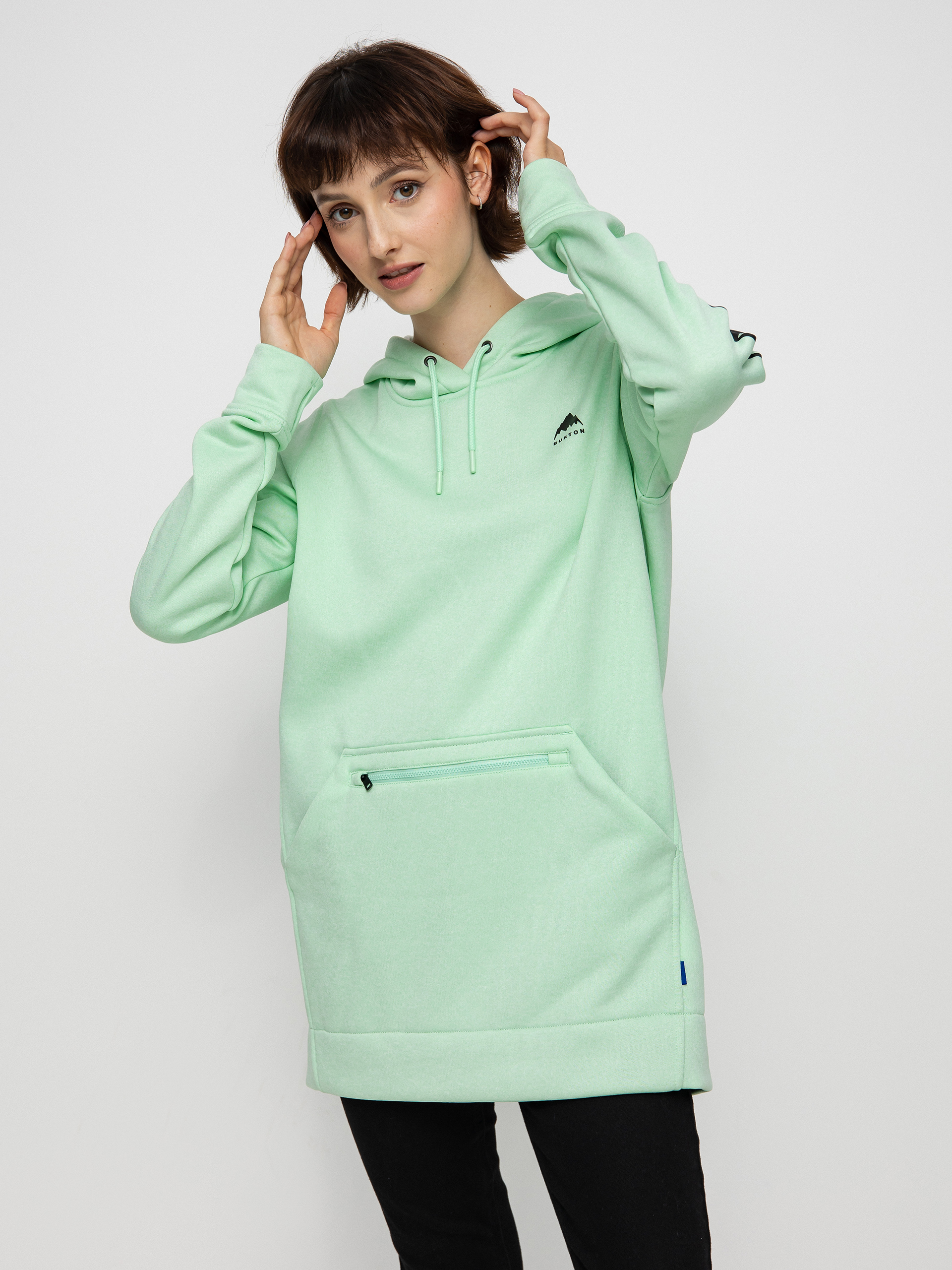 Damska Bluza aktywna Burton Oak Long HD (jewel green heather)