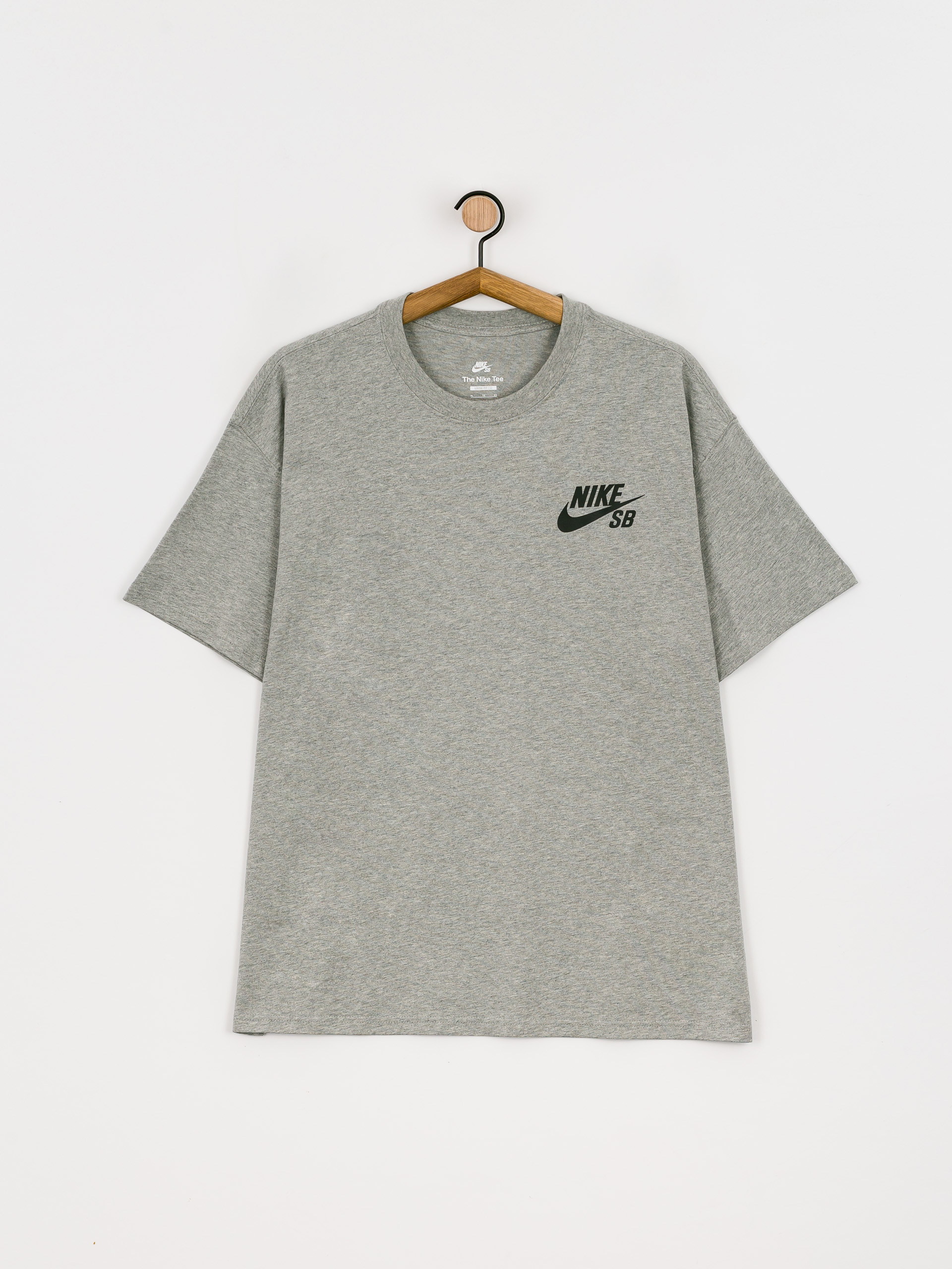 T-shirt Nike SB Logo (dk grey heather/black)