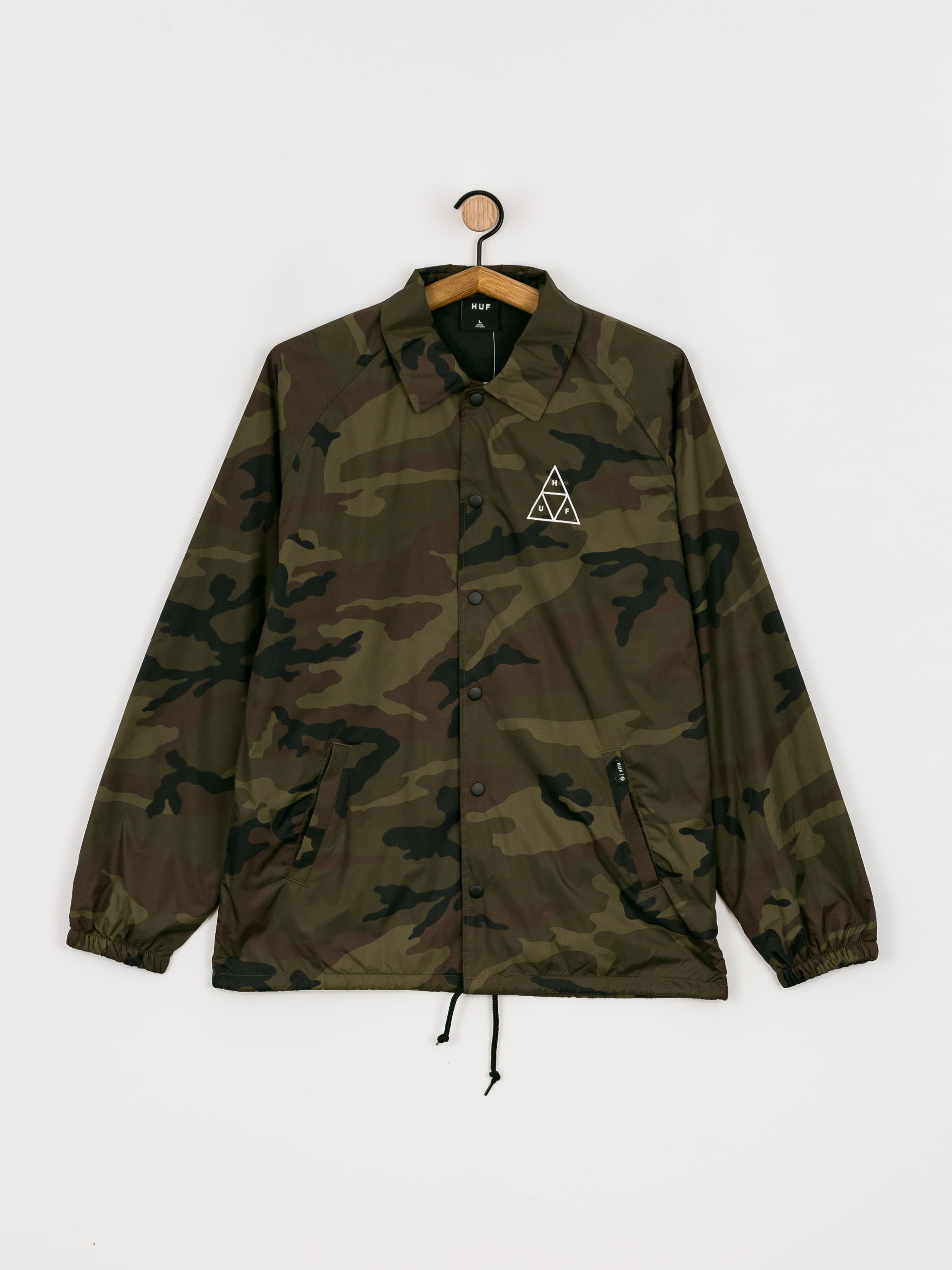 Kurtka HUF Essentials Triple Triangle Coaches (woodland)