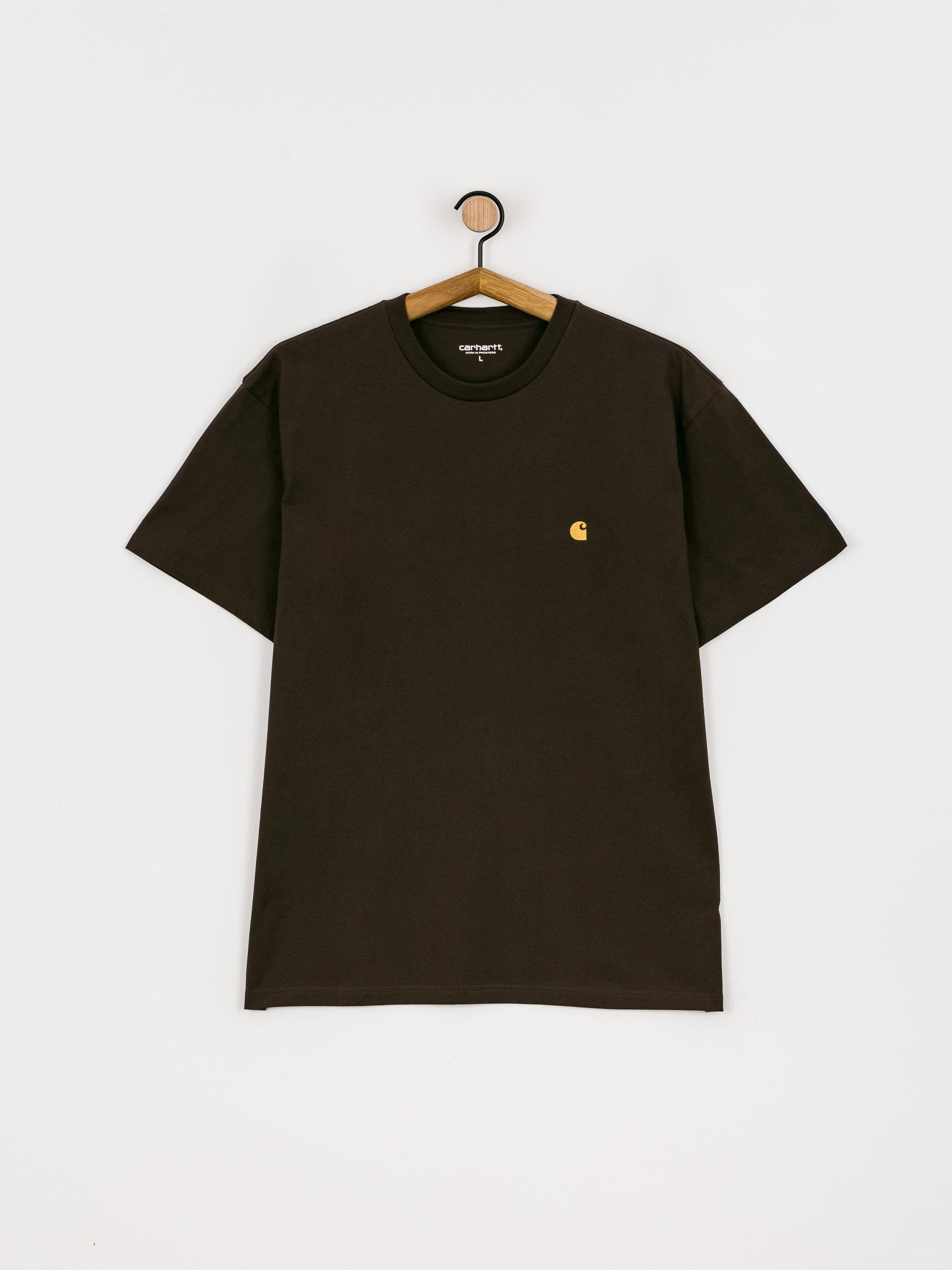 T-shirt Carhartt WIP Chase (dark umber/gold)