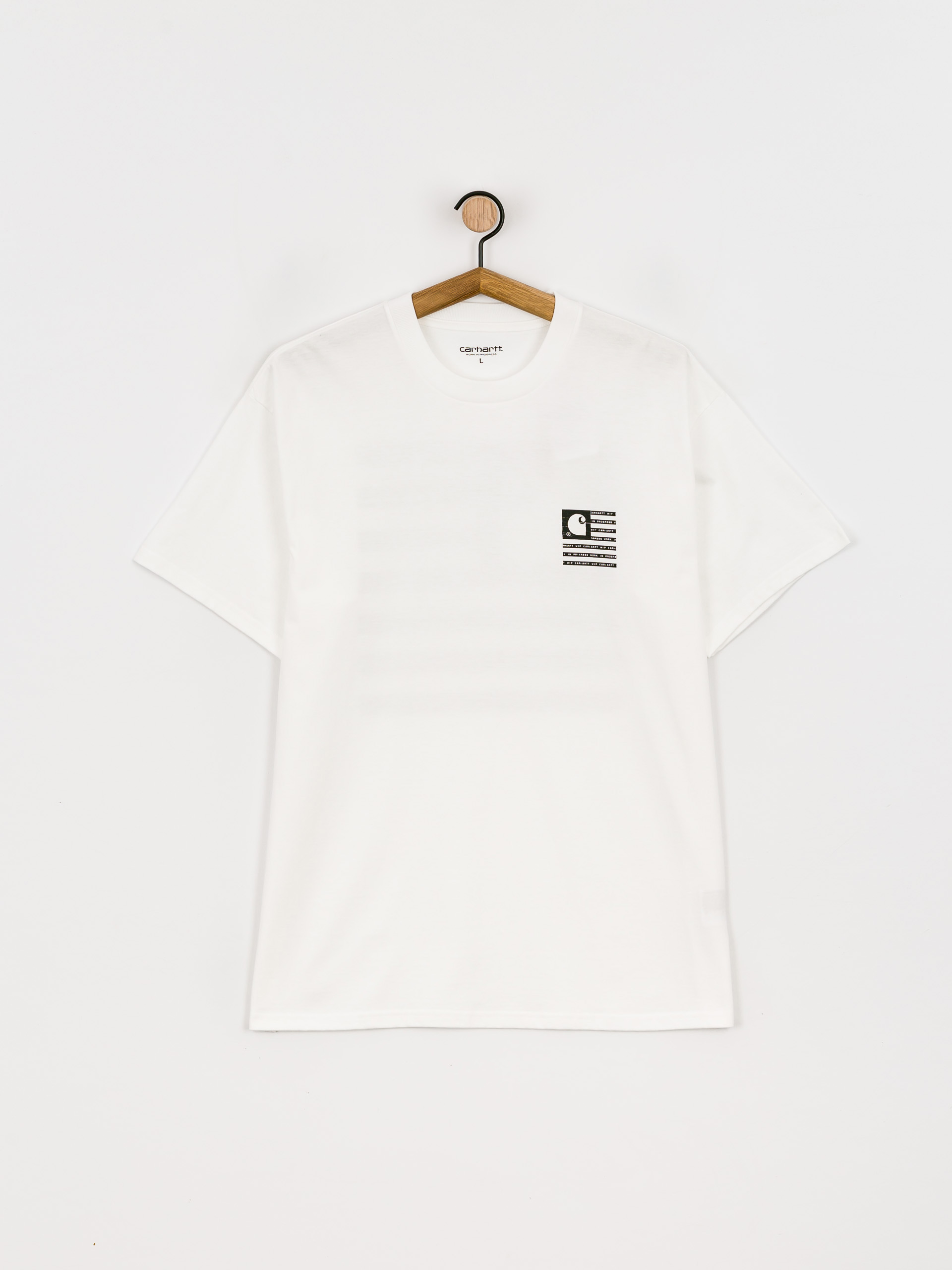 T-shirt Carhartt WIP Label State Flag (white/black)