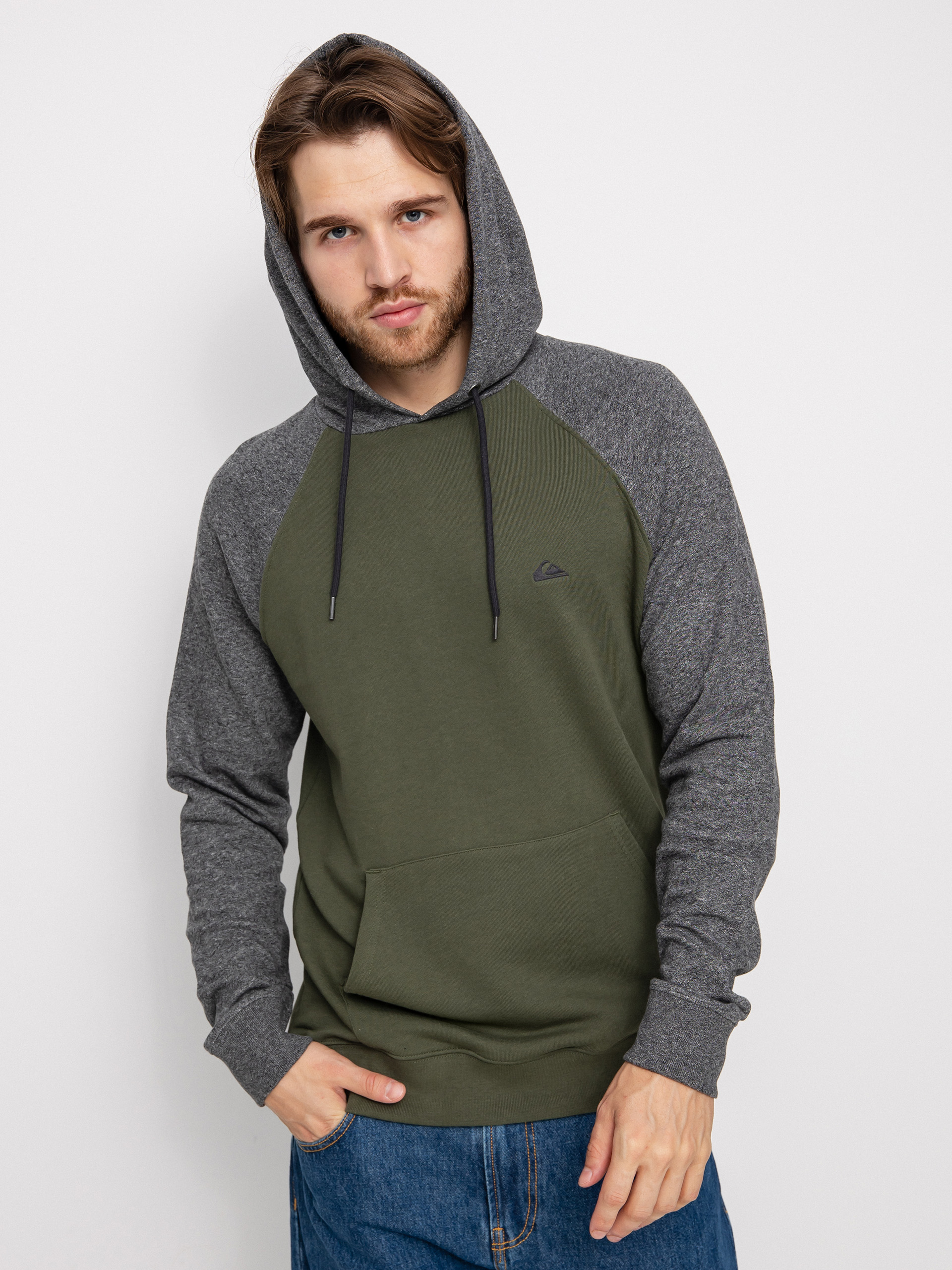 Bluza z kapturem Quiksilver Essentials Raglan HD (thyme)