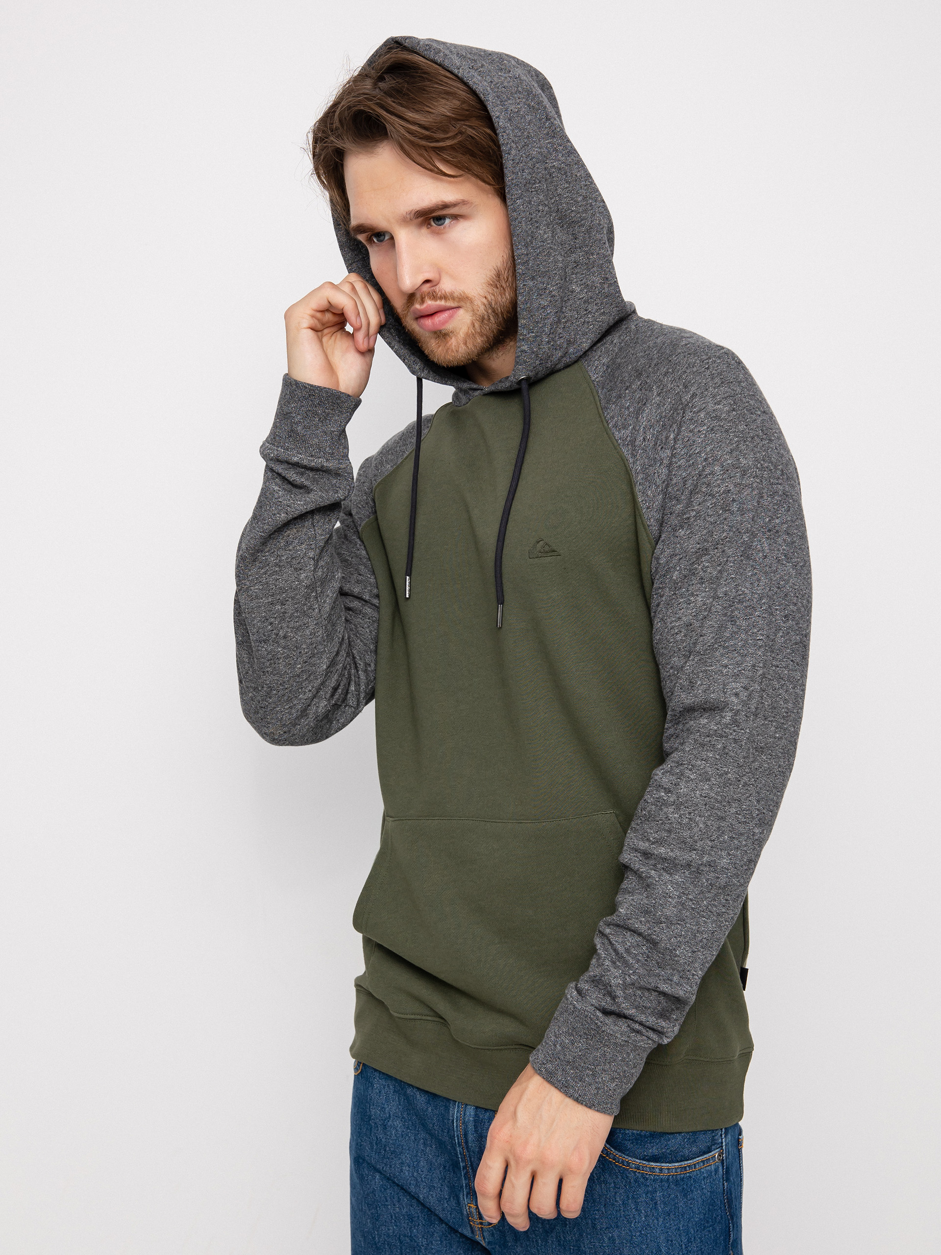 Bluza z kapturem Quiksilver Essentials Raglan HD (thyme)