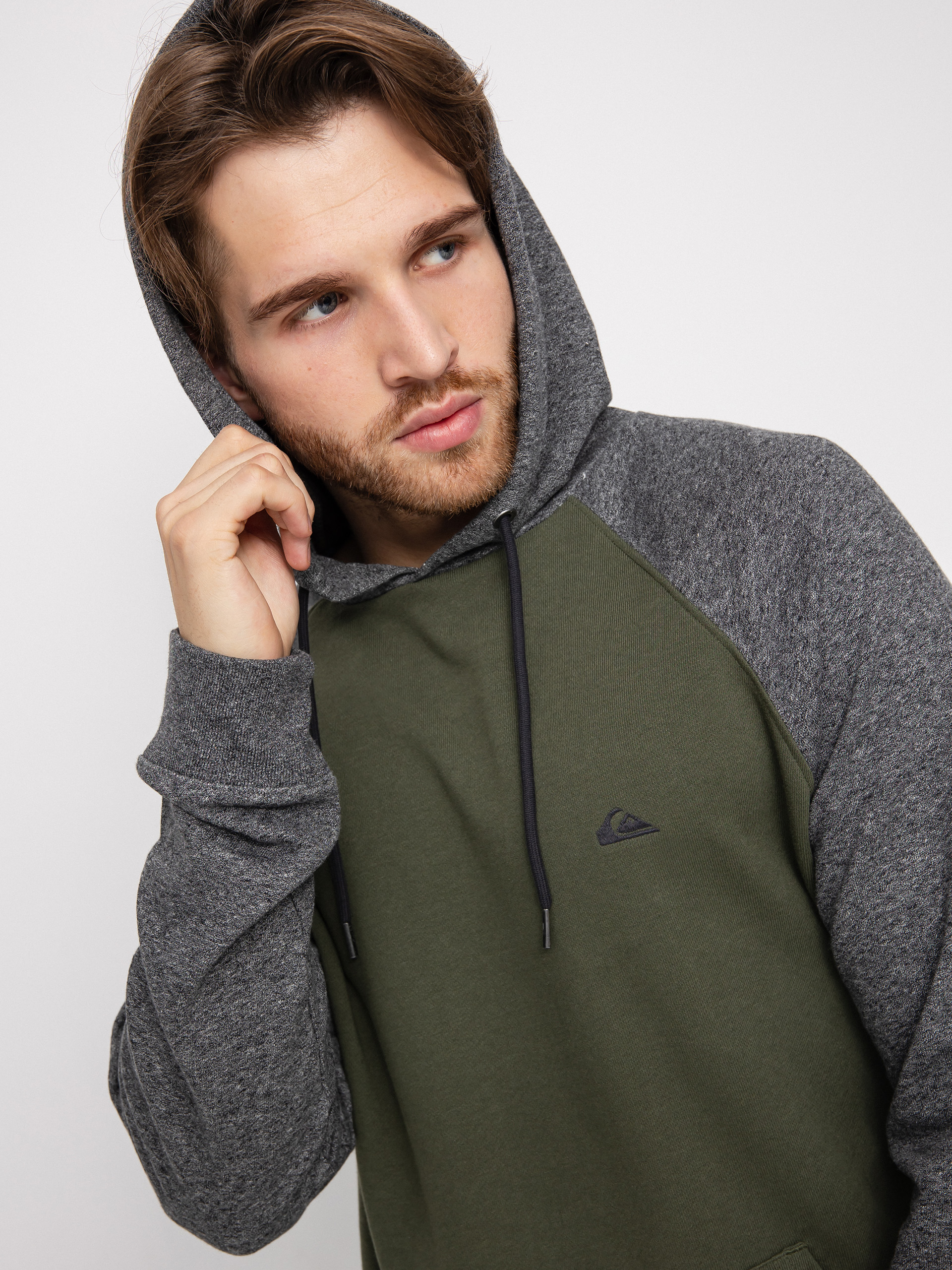 Bluza z kapturem Quiksilver Essentials Raglan HD (thyme)