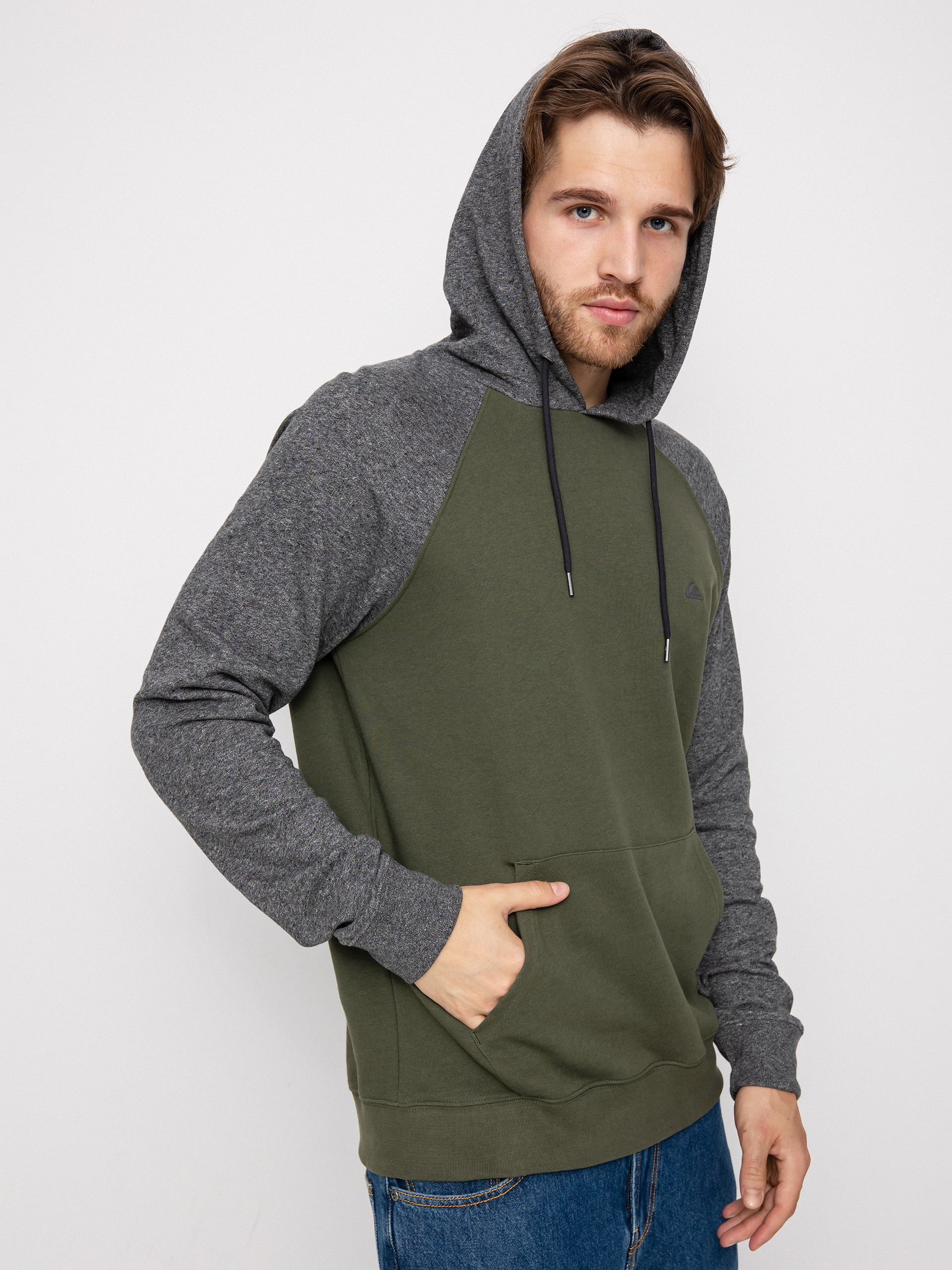 Bluza z kapturem Quiksilver Essentials Raglan HD (thyme)