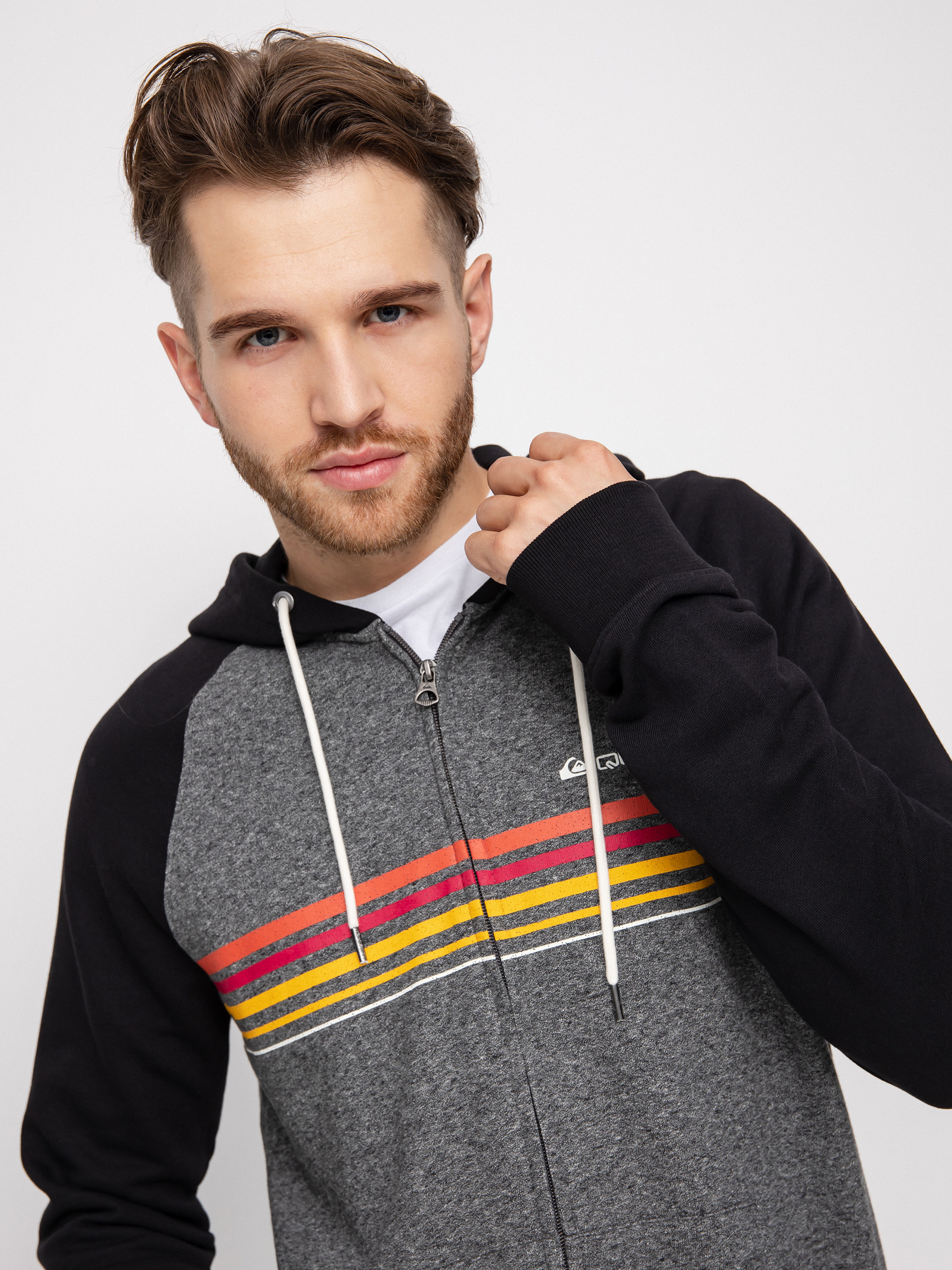 Bluza z kapturem Quiksilver Essentials Raglan ZHD (dark grey heather)