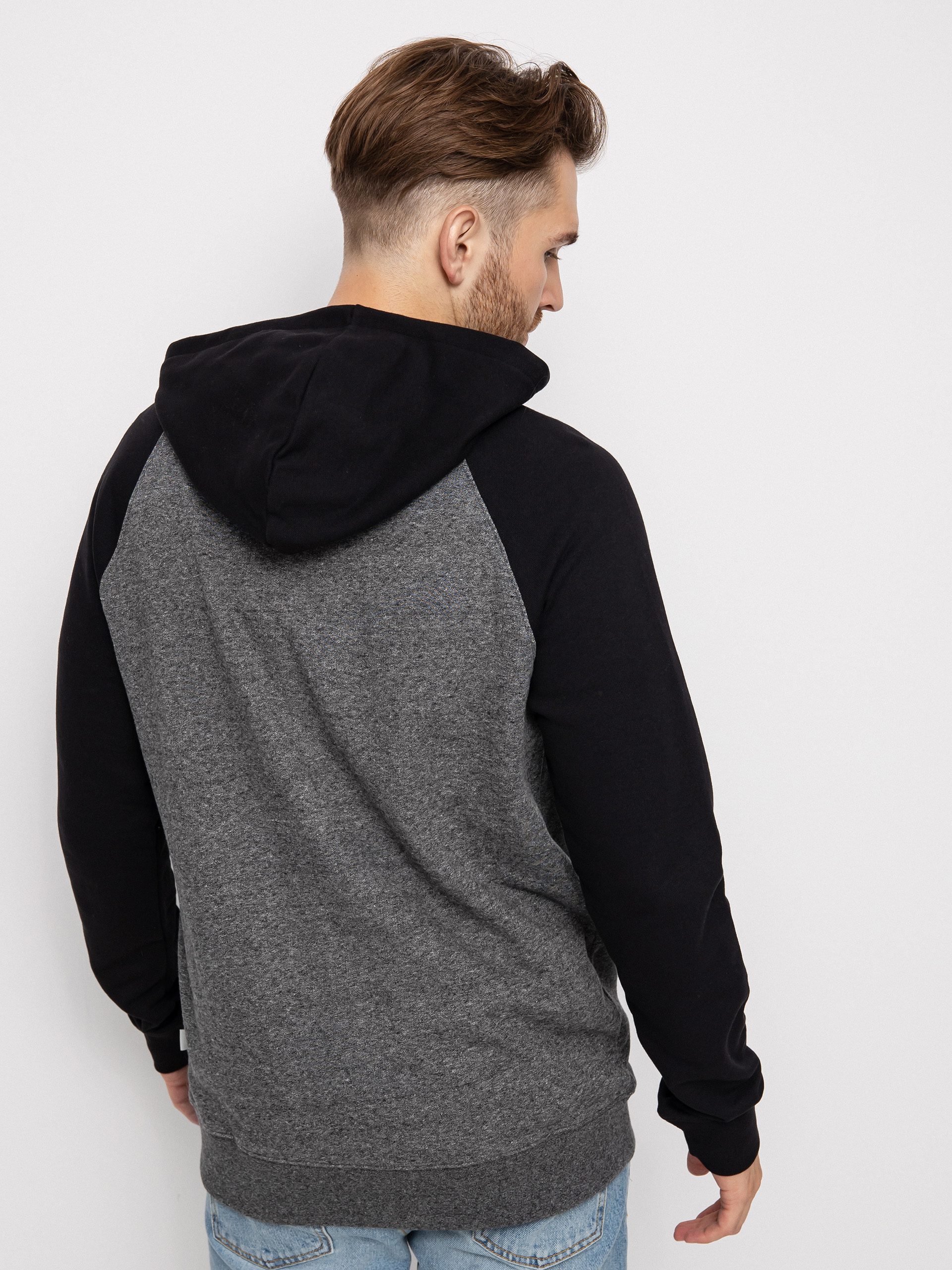 Bluza z kapturem Quiksilver Essentials Raglan ZHD (dark grey heather)