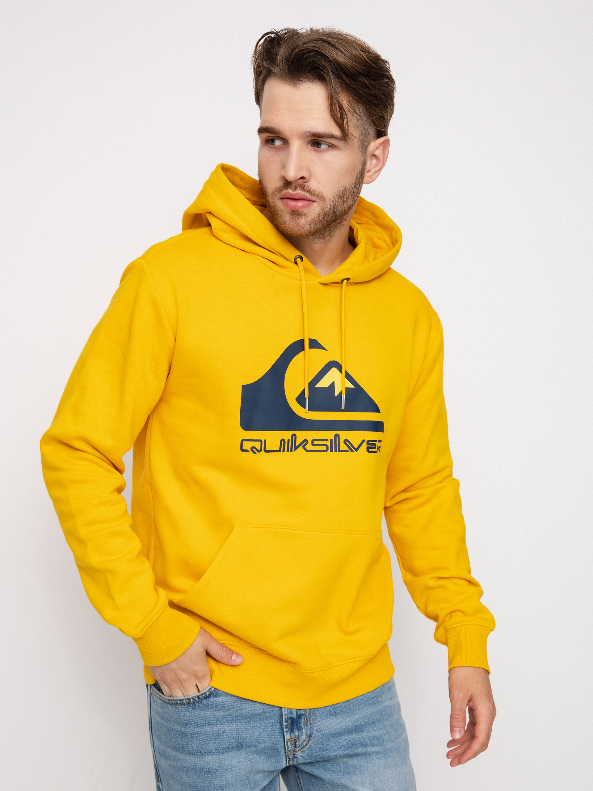 Bluza z kapturem Quiksilver Big Logo HD (golden rod)