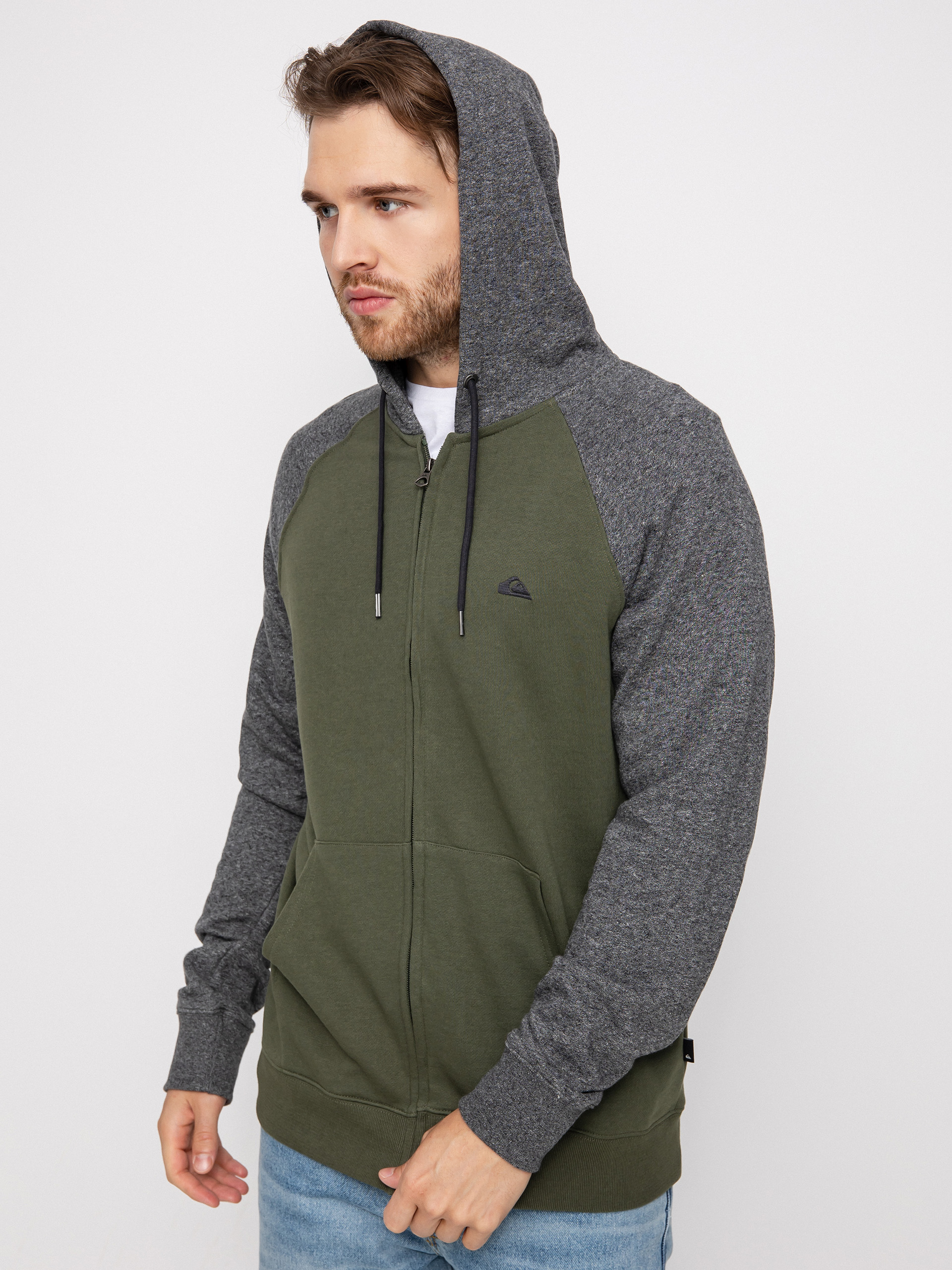 Bluza z kapturem Quiksilver Essentials Raglan ZHD (thyme)