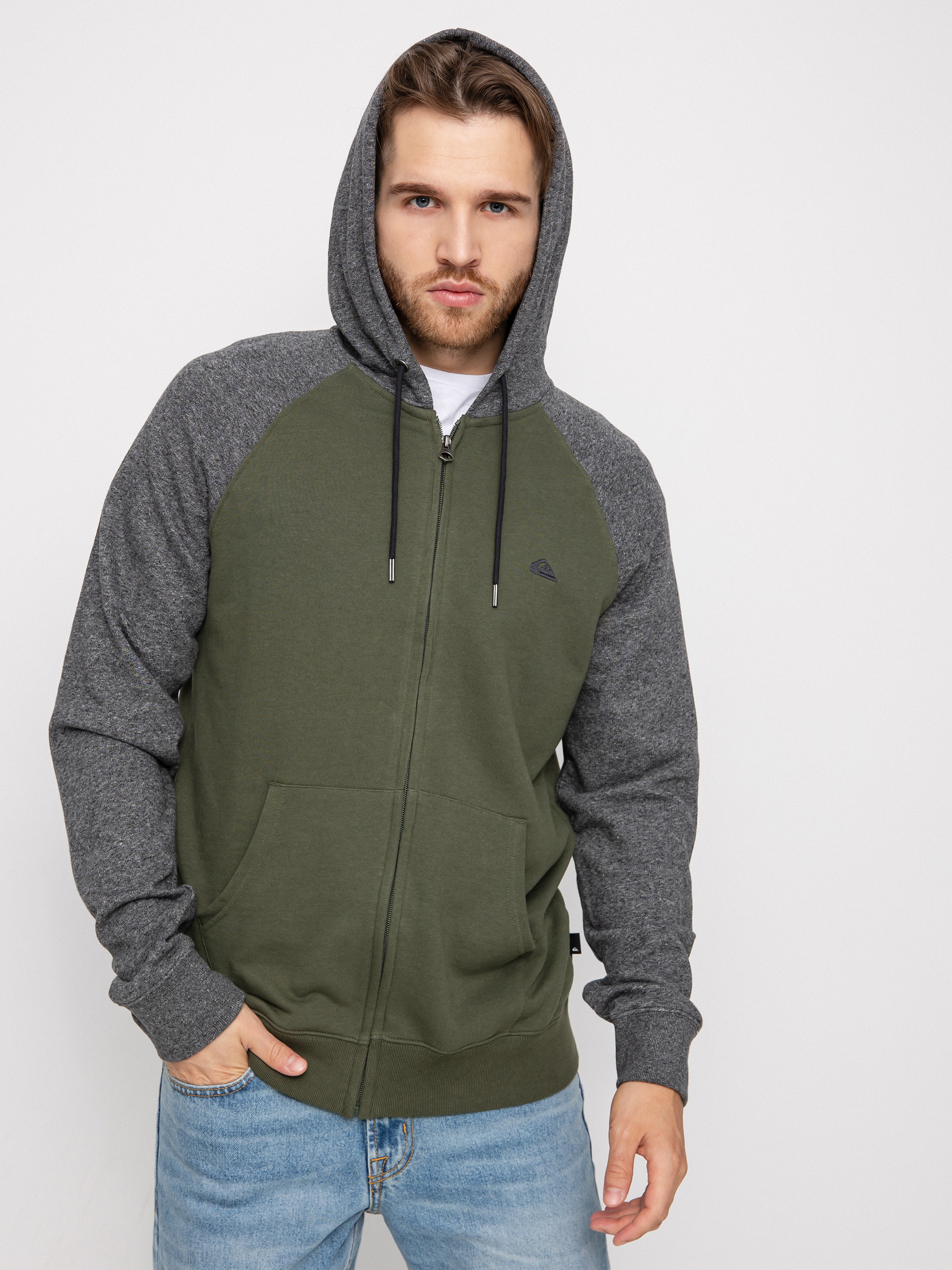 Bluza z kapturem Quiksilver Essentials Raglan ZHD (thyme)