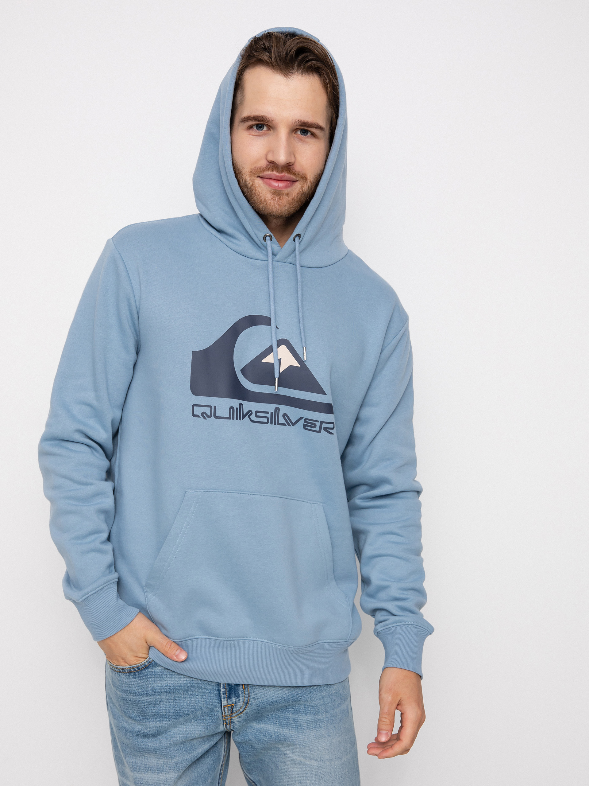 Bluza z kapturem Quiksilver Big Logo HD (ashley blue)