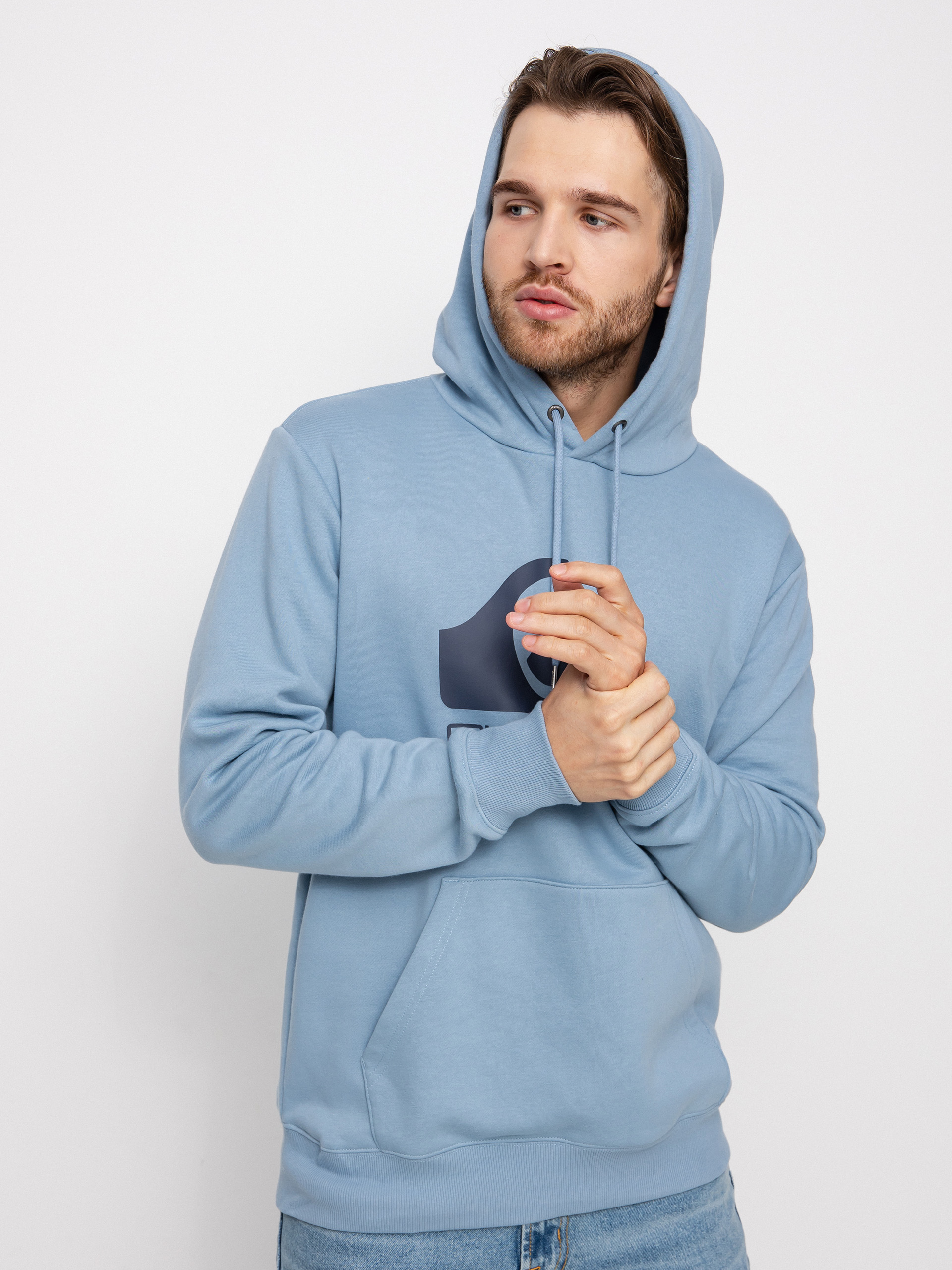 Bluza z kapturem Quiksilver Big Logo HD (ashley blue)