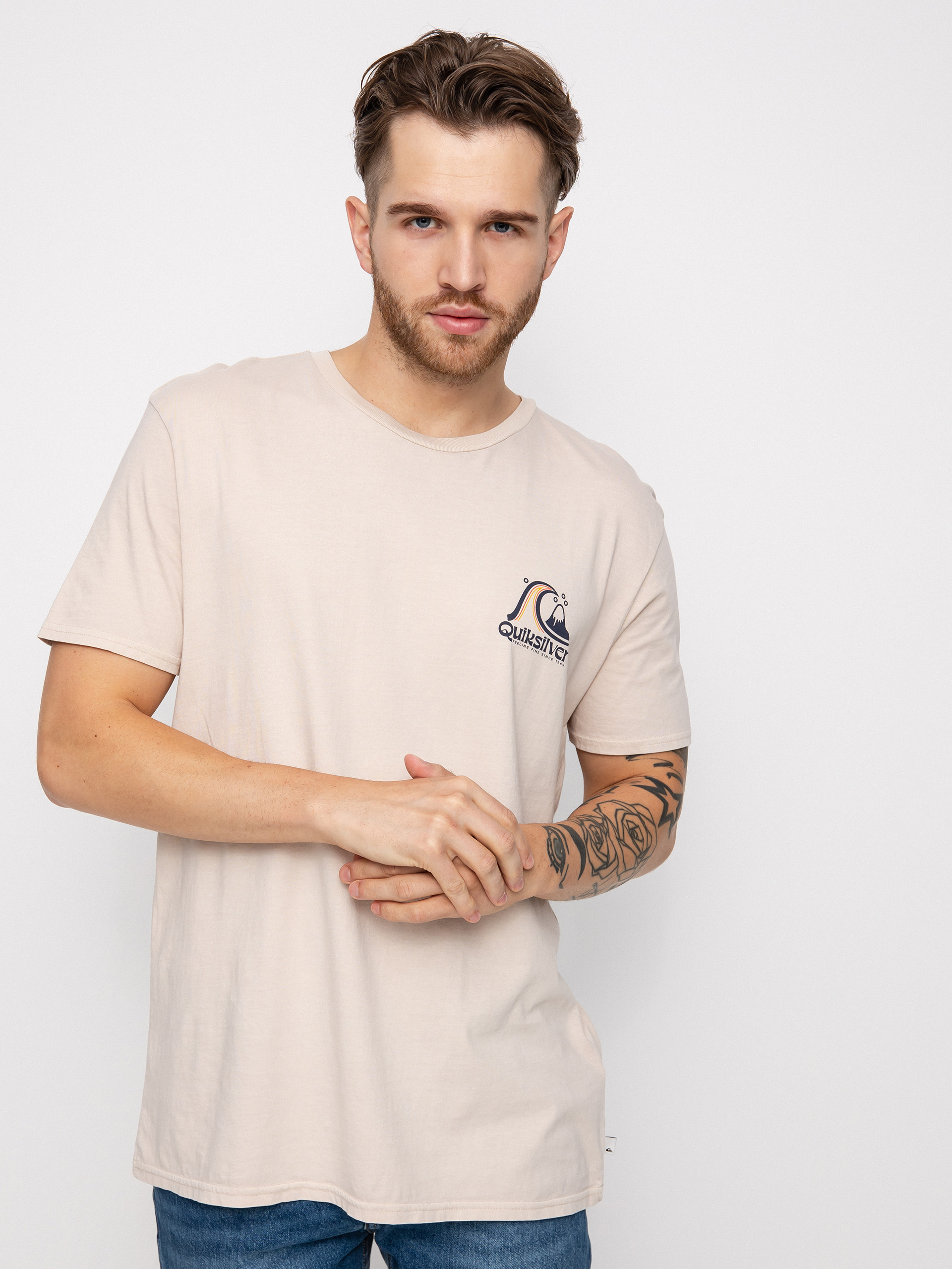T-shirt Quiksilver Rolling Circle (birch)