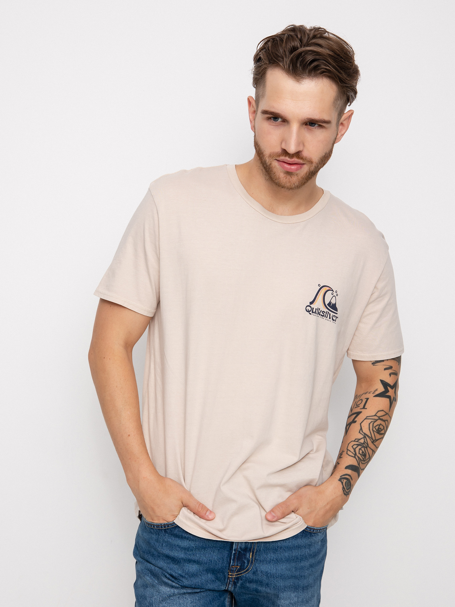 T-shirt Quiksilver Rolling Circle (birch)
