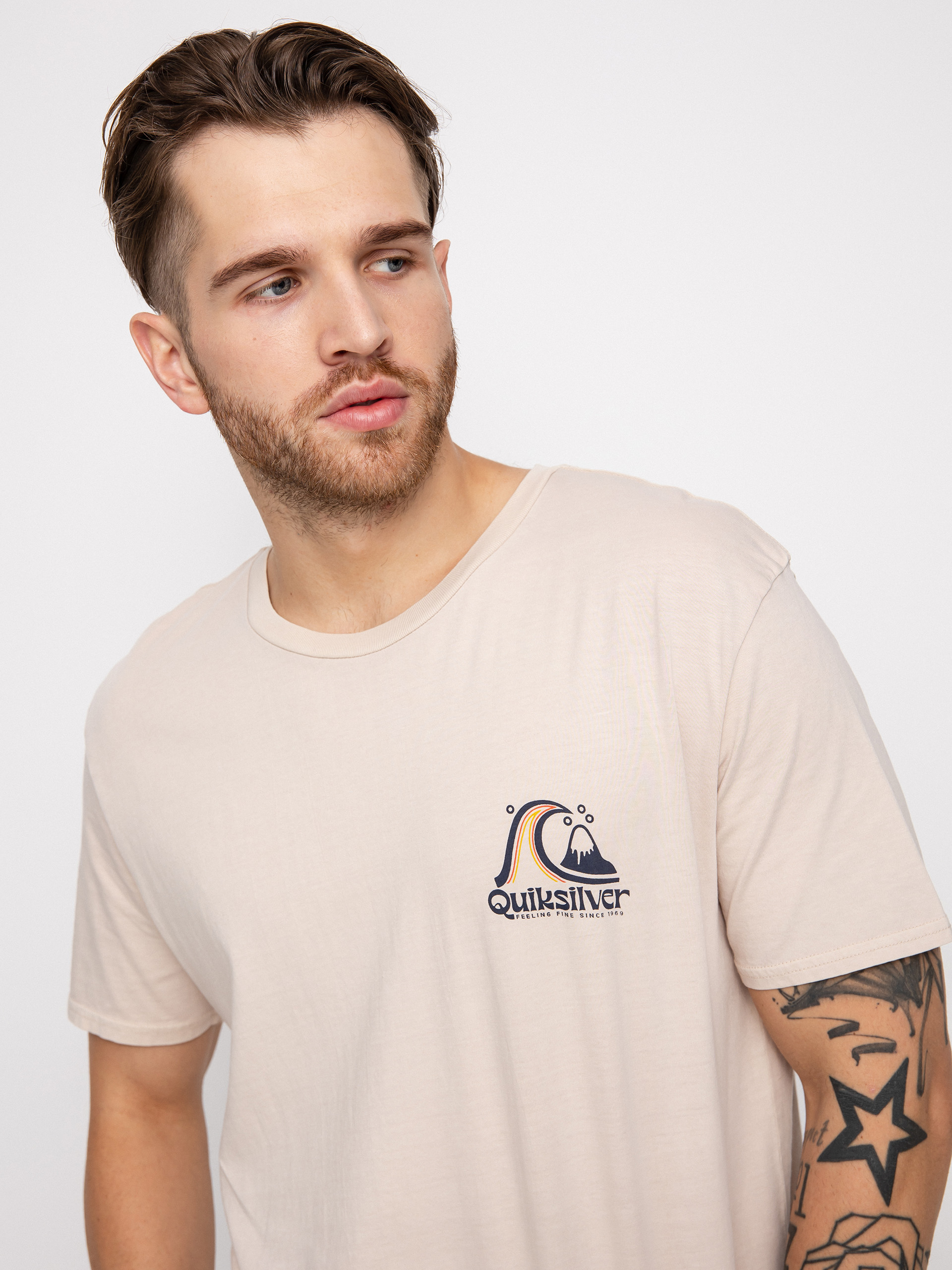 T-shirt Quiksilver Rolling Circle (birch)