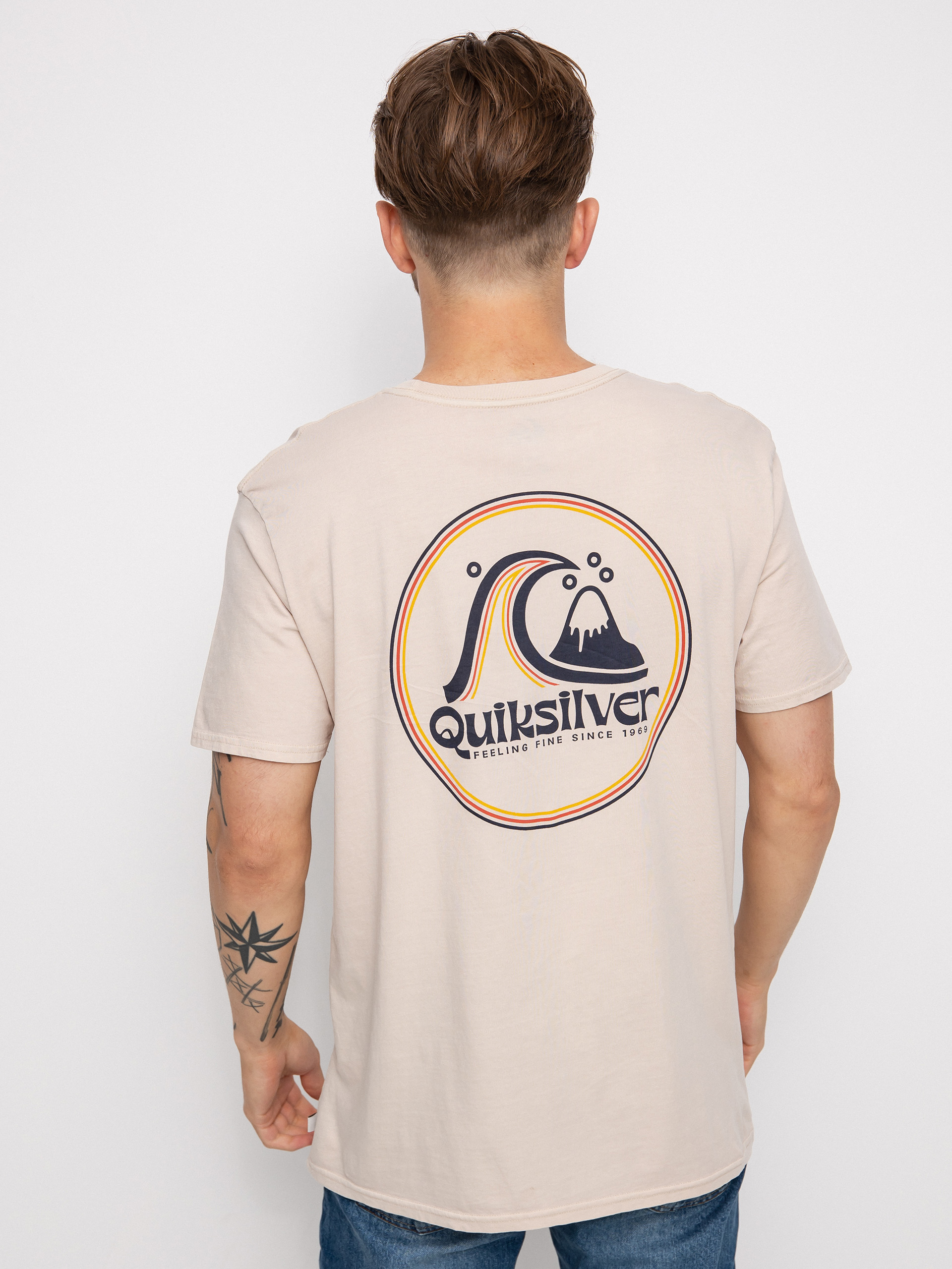 T-shirt Quiksilver Rolling Circle (birch)
