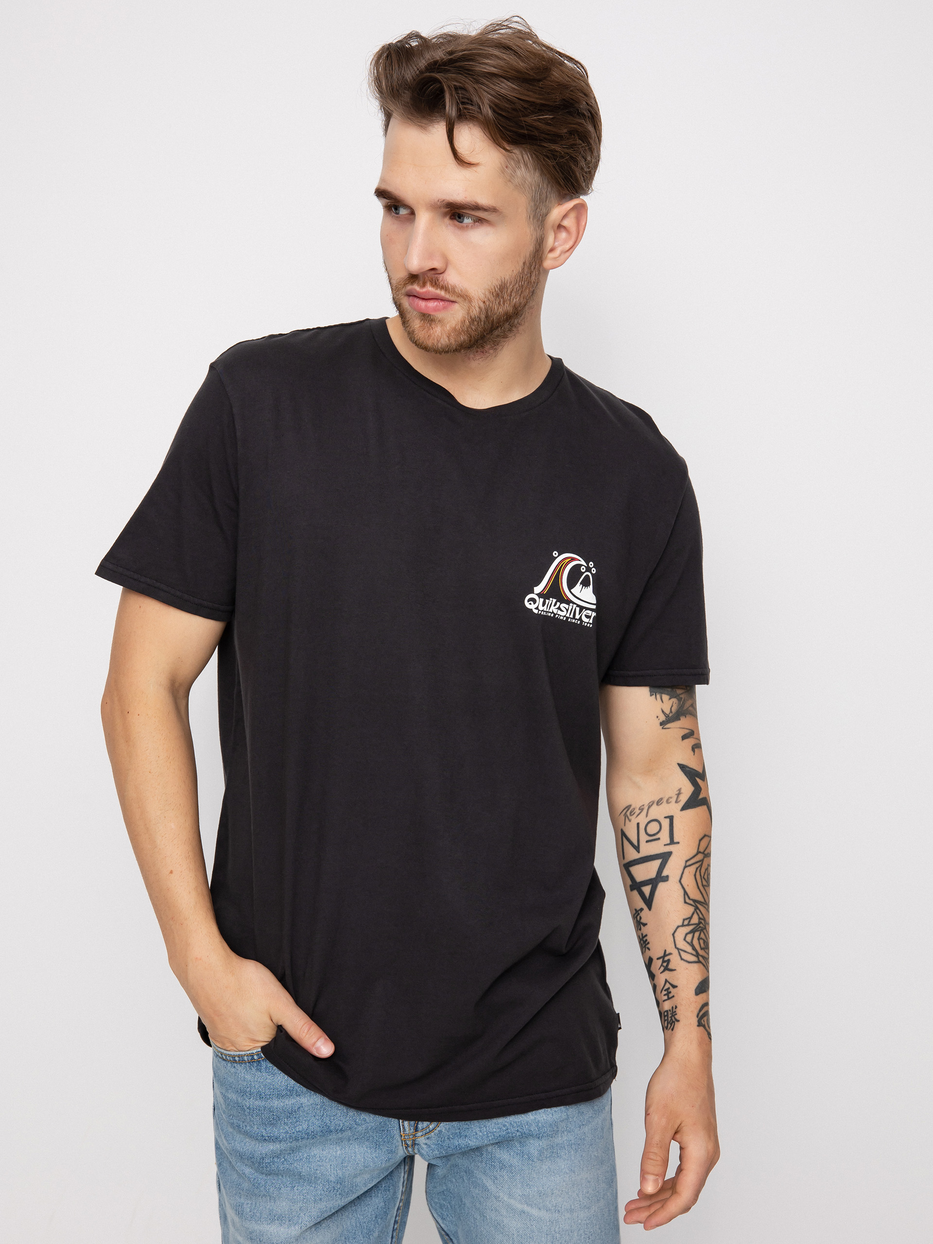 T-shirt Quiksilver Rolling Circle (black)