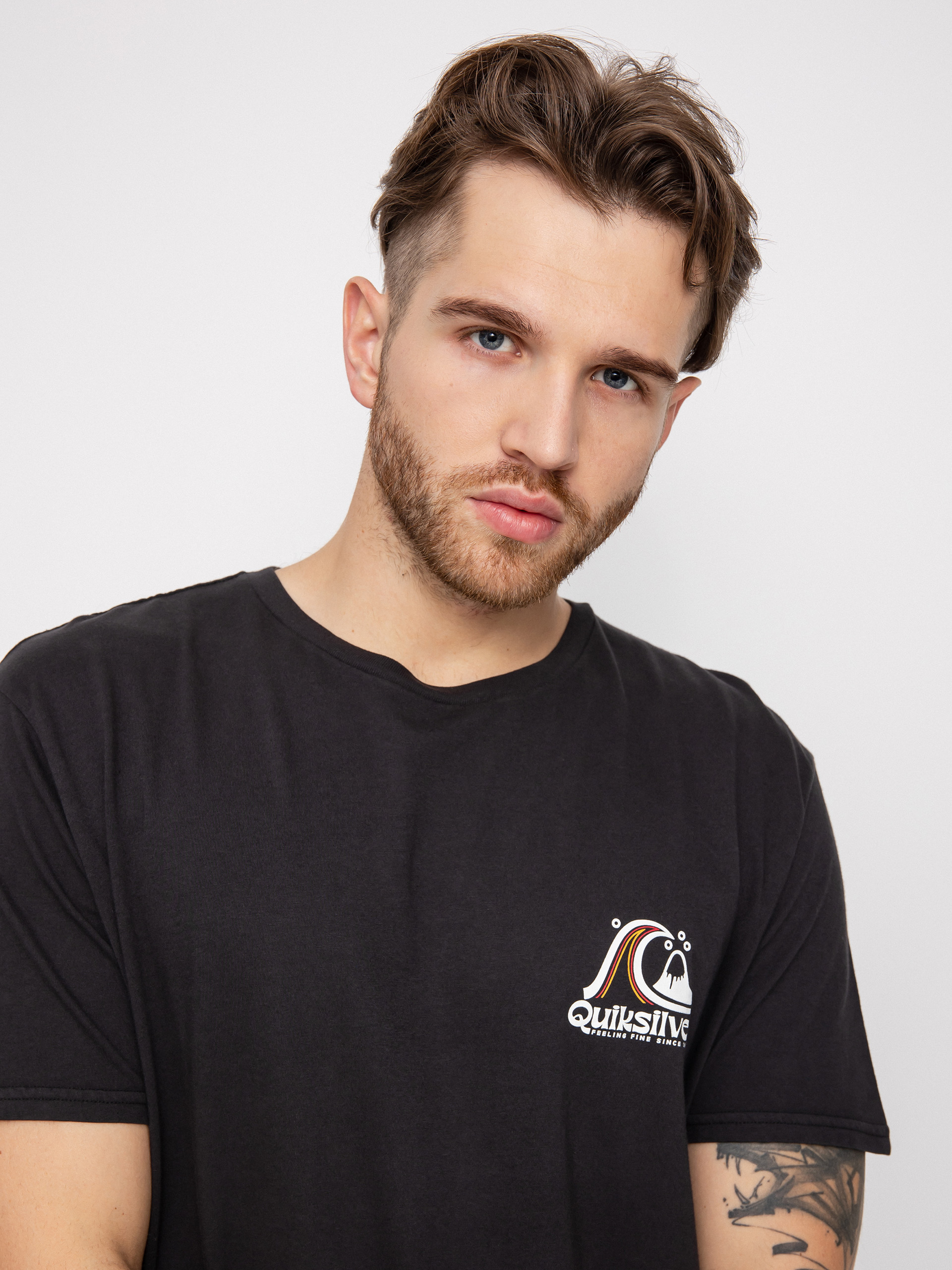 T-shirt Quiksilver Rolling Circle (black)