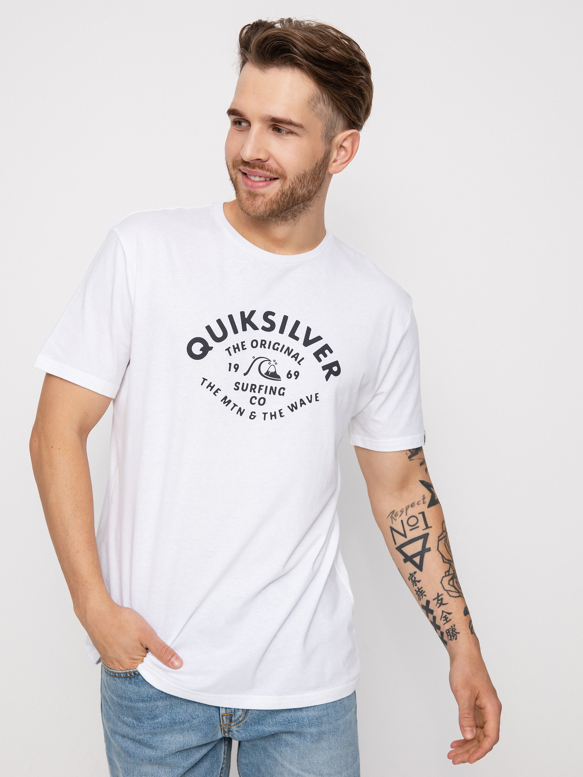 T-shirt Quiksilver Script Talk Front (white)