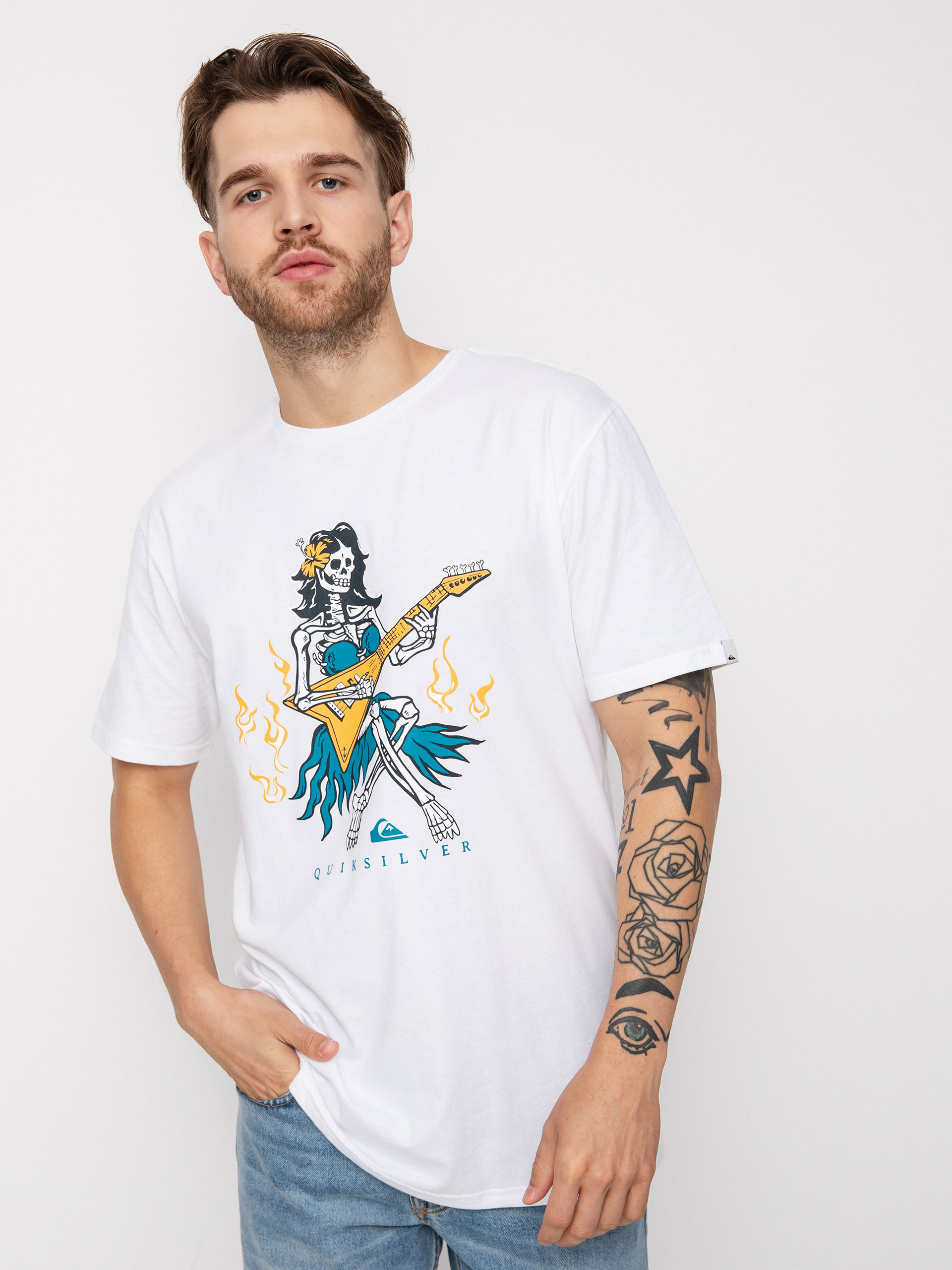 T-shirt Quiksilver Hot Motion (white)