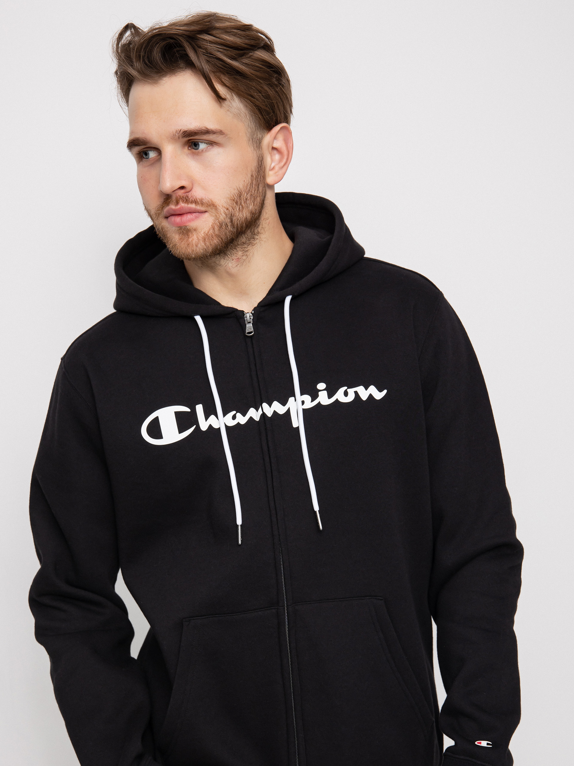 Bluza z kapturem Champion Legacy Hooded Full Zip Sweatshirt 217929 ZHD (nbk)