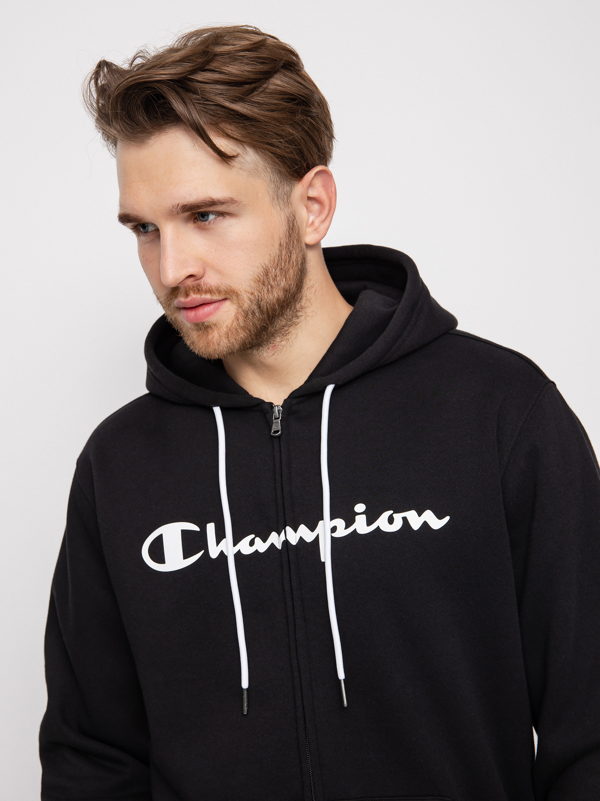 Bluza z kapturem Champion Legacy Hooded Full Zip Sweatshirt 217929 ZHD (nbk)
