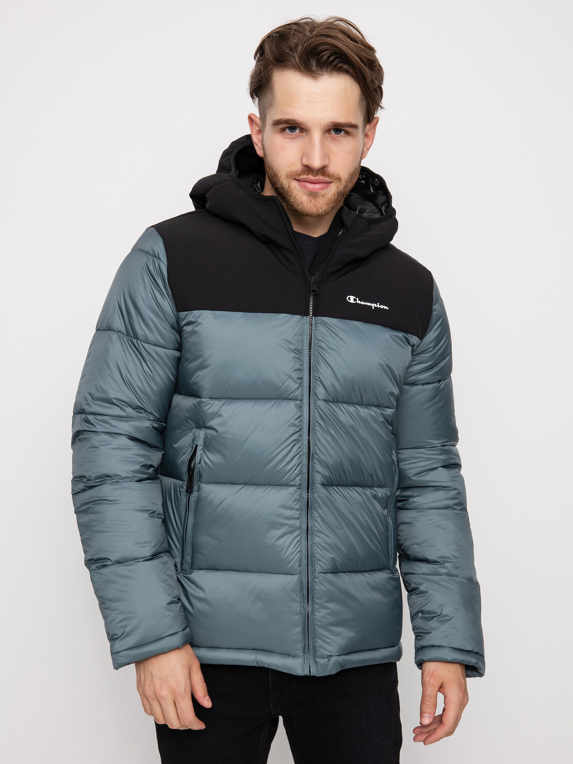 Kurtka Champion Legacy Hooded Jacket 218080 (gpg/nbk)