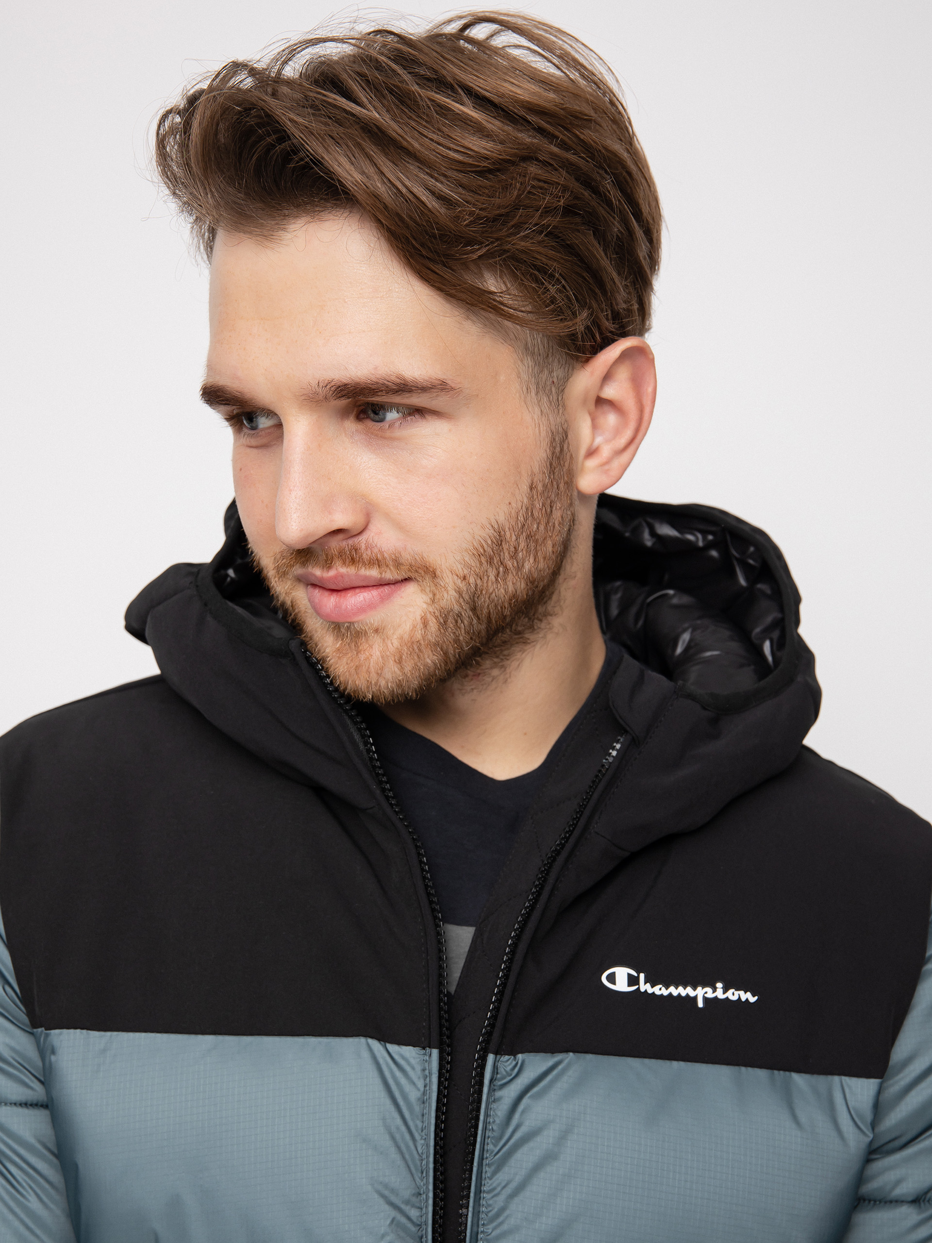 Kurtka Champion Legacy Hooded Jacket 218080 (gpg/nbk)