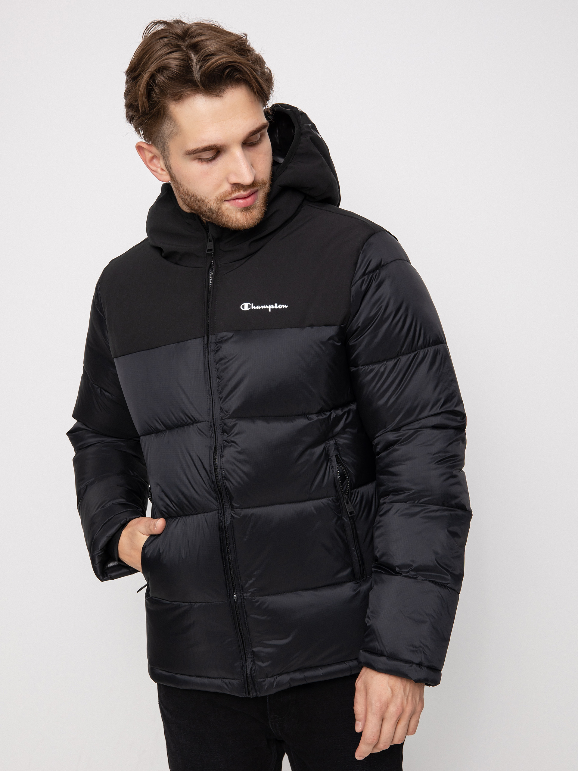 Kurtka Champion Legacy Hooded Jacket 218080 (nbk/nbk)