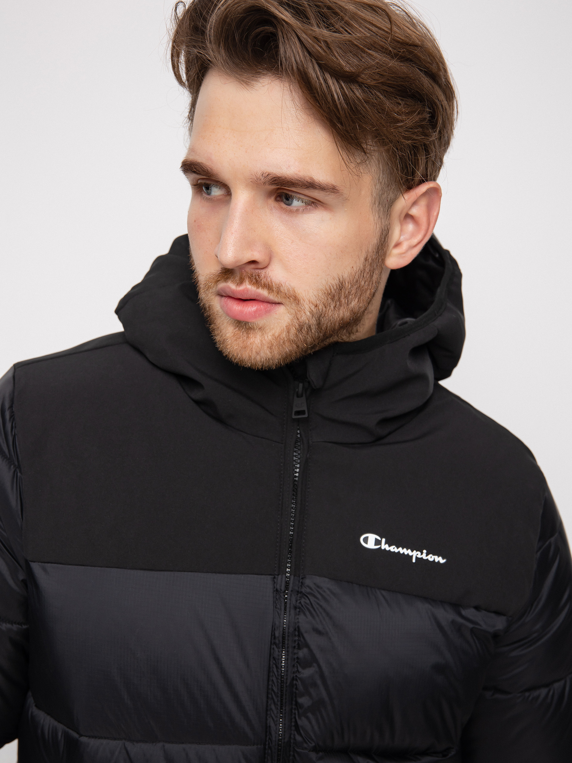 Kurtka Champion Legacy Hooded Jacket 218080 (nbk/nbk)