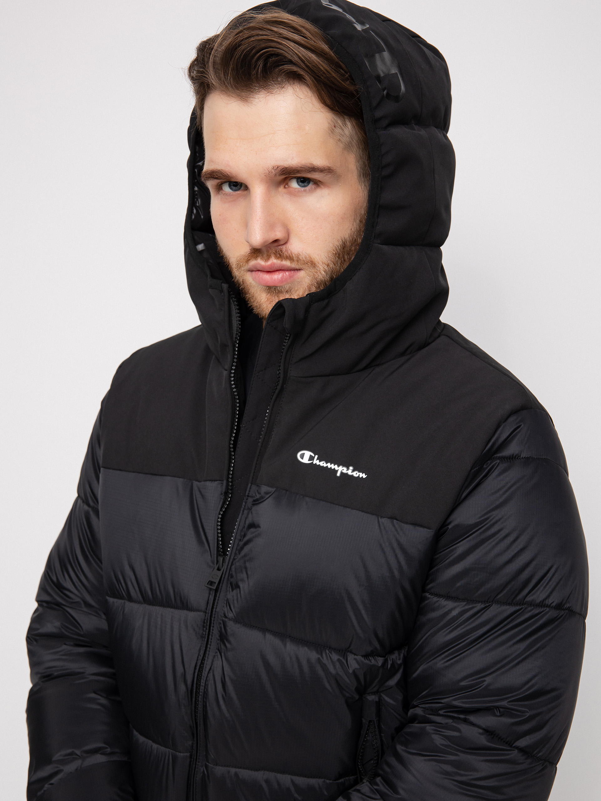 Kurtka Champion Legacy Hooded Jacket 218080 (nbk/nbk)
