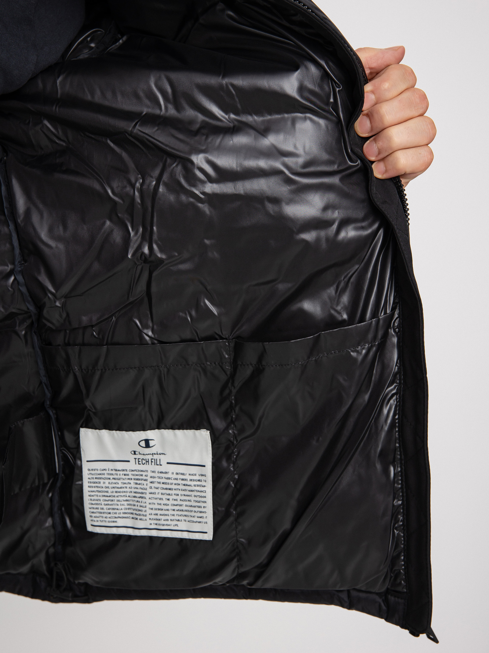 Kurtka Champion Legacy Hooded Jacket 218080 (nbk/nbk)