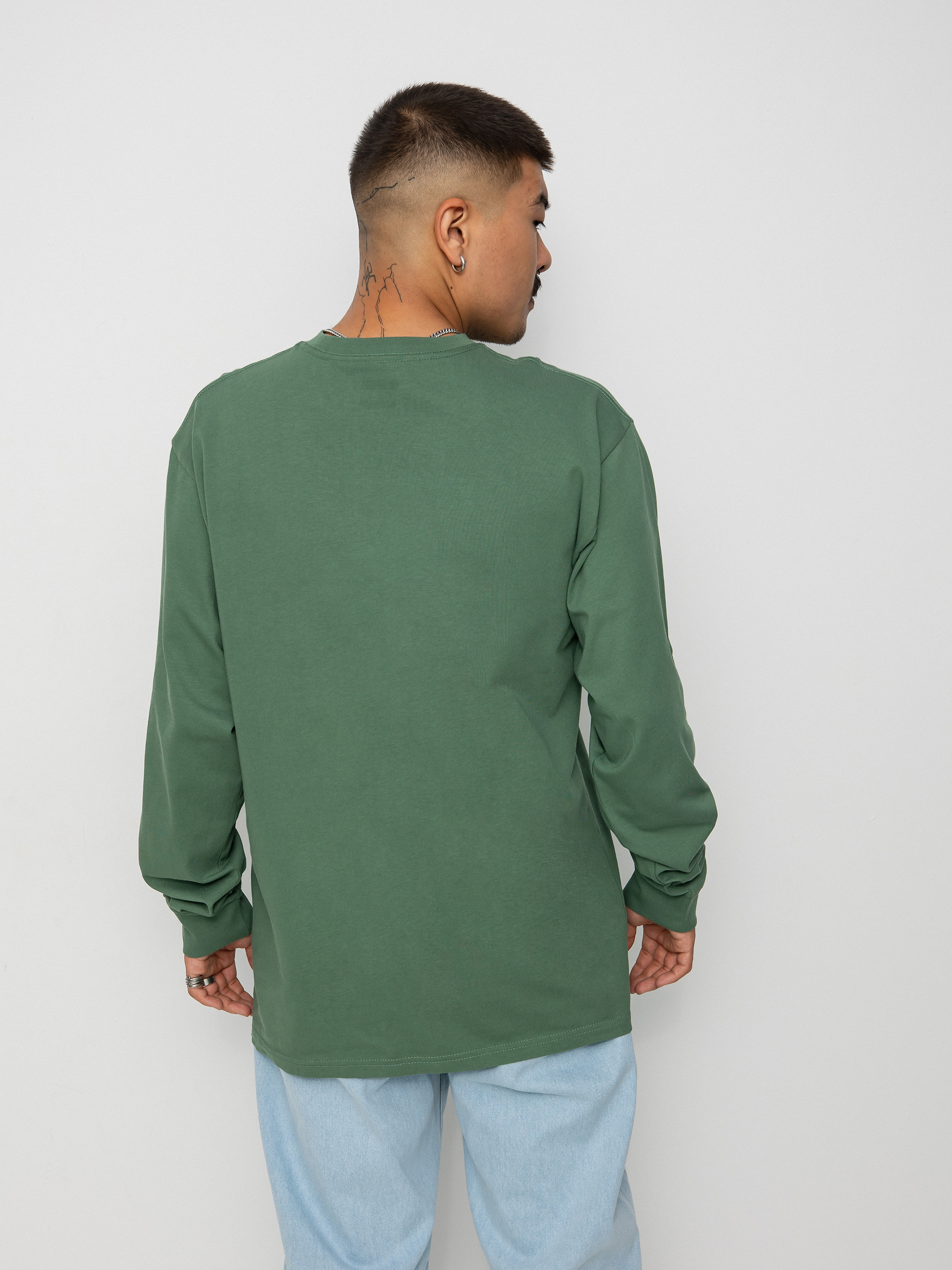 Longsleeve Vans Woven Patch Pocket (duck green)