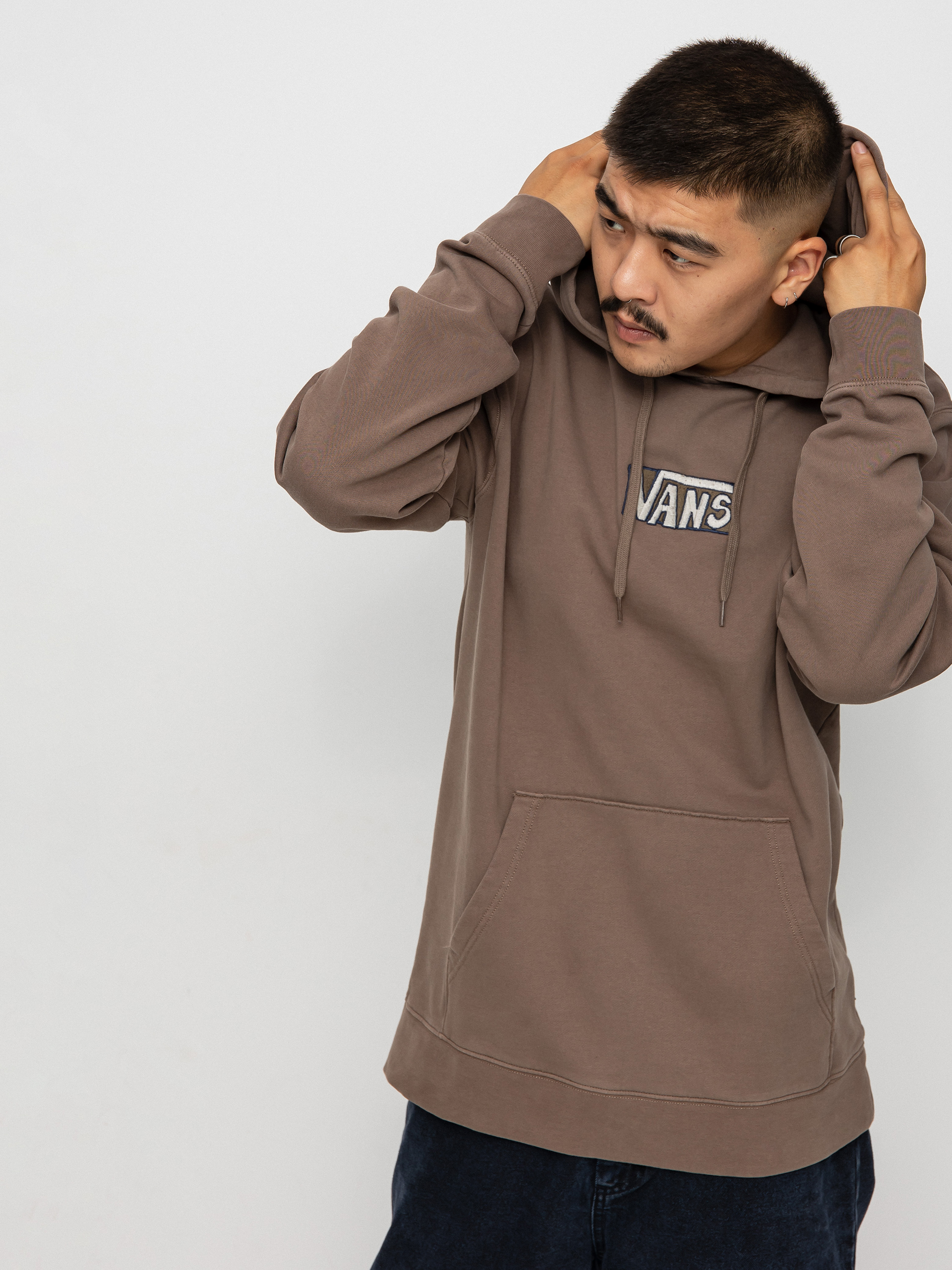 Bluza z kapturem Vans Seasonal Color Vintage Wash HD (canteen)