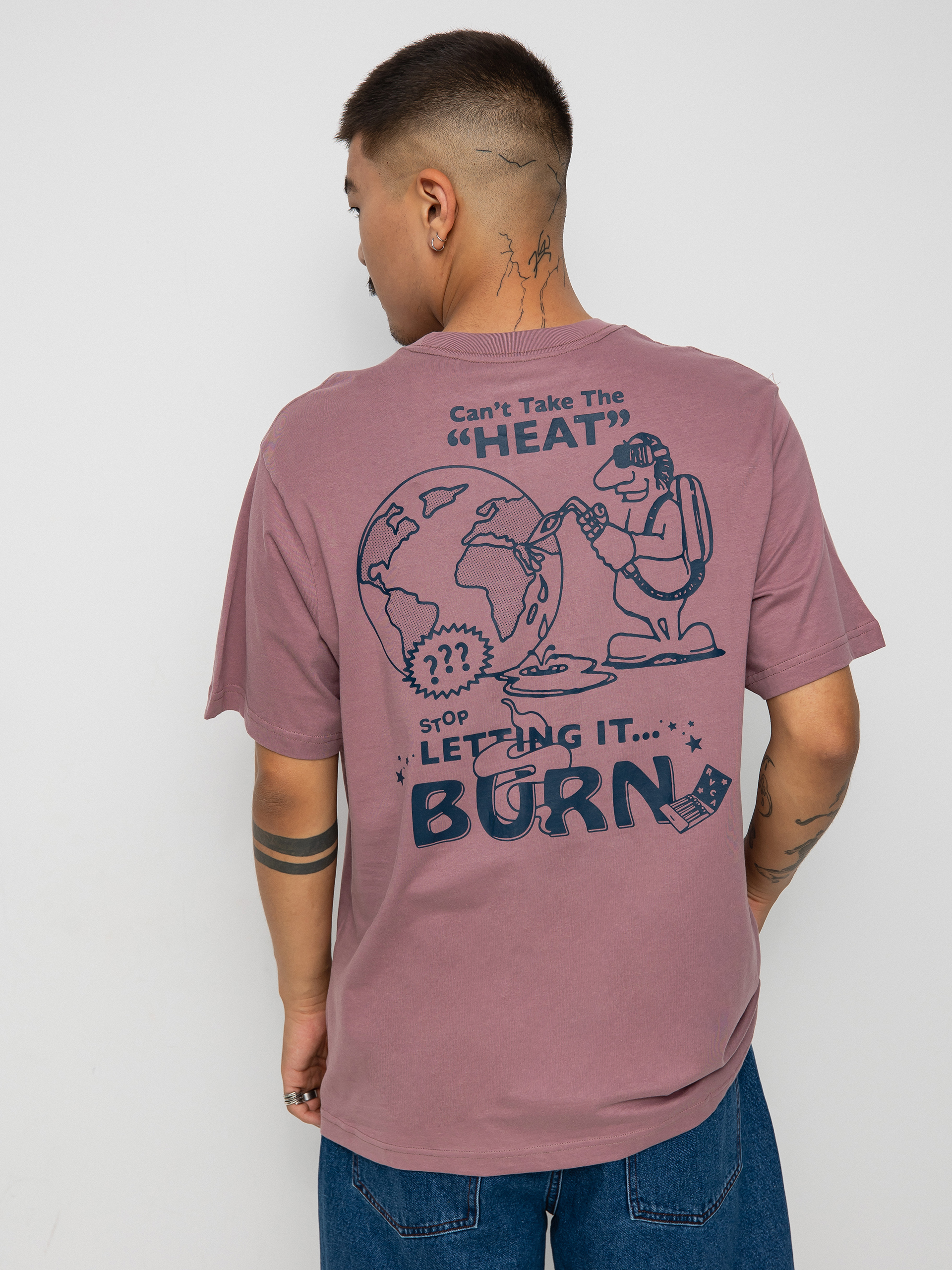 T-shirt RVCA The Heat (lavender)