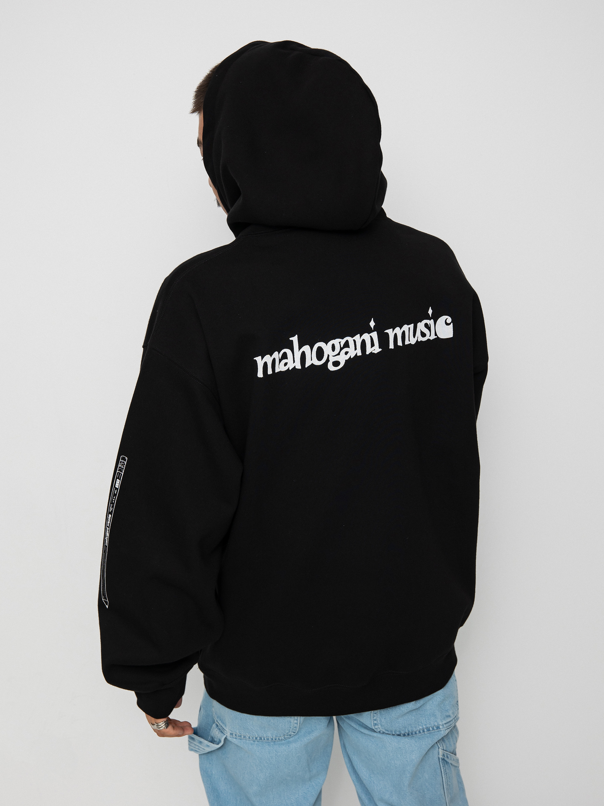 Bluza z kapturem Carhartt WIP X Relevant Parties Vol 2 Mahogani Music HD (black/white)