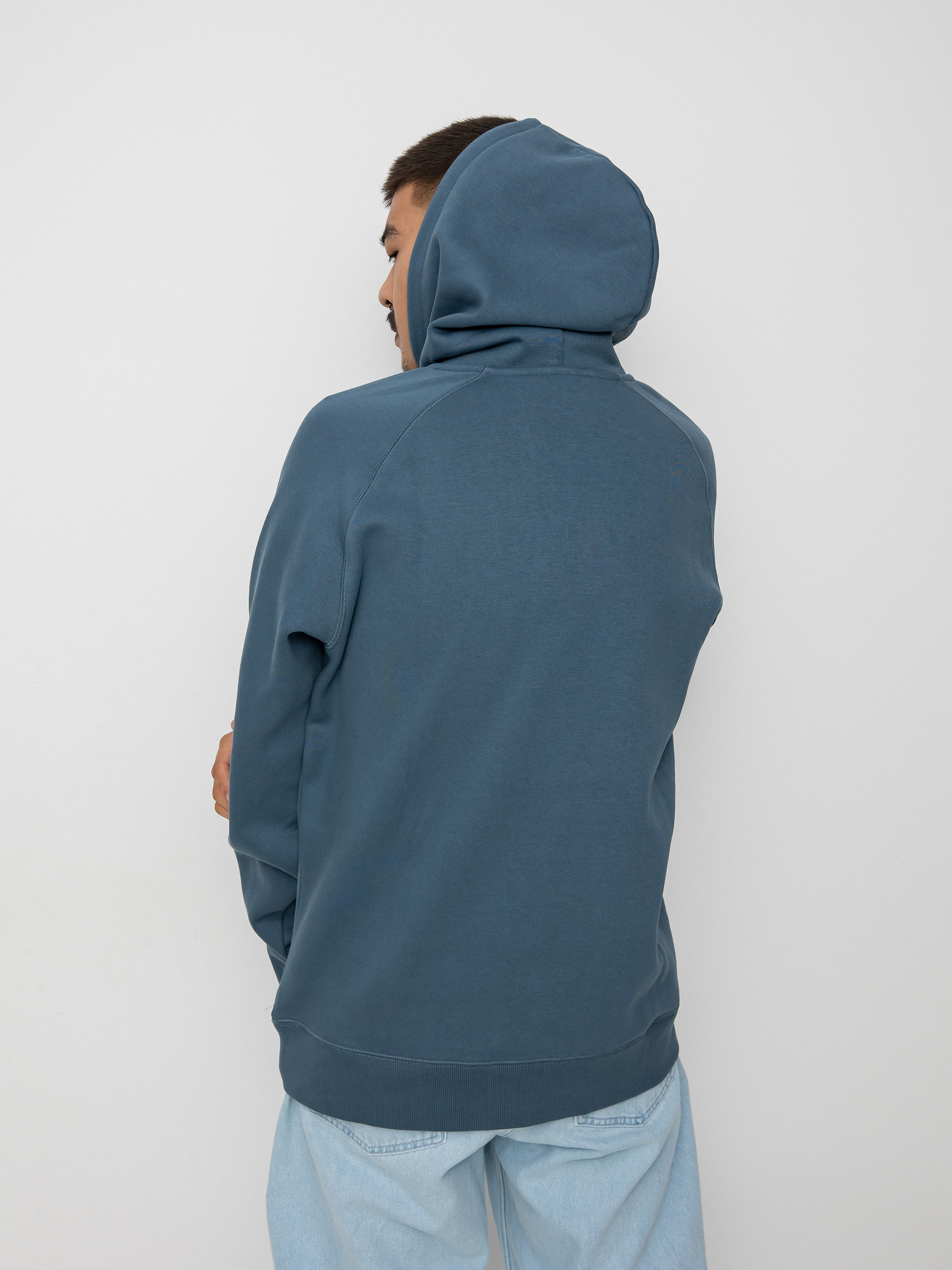Bluza z kapturem Carhartt WIP Chase HD (storm blue/gold)