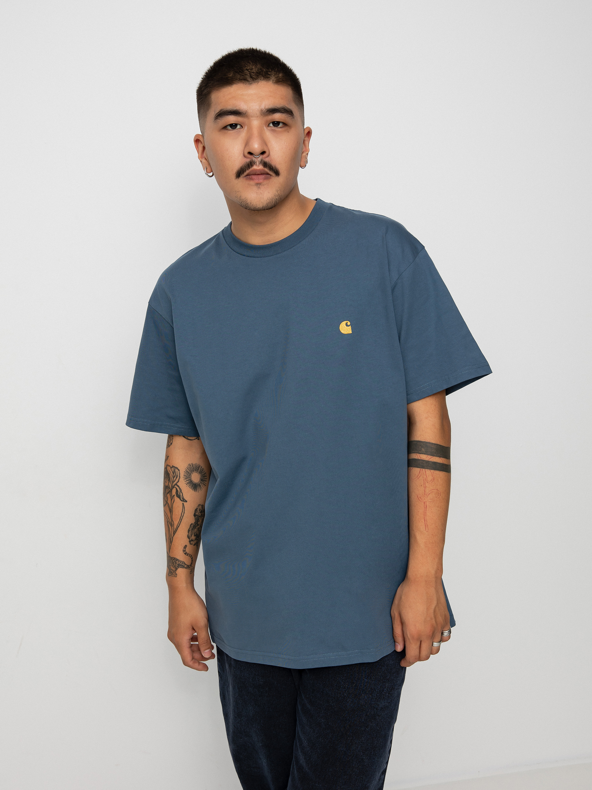 T-shirt Carhartt WIP Chase (storm blue/gold)