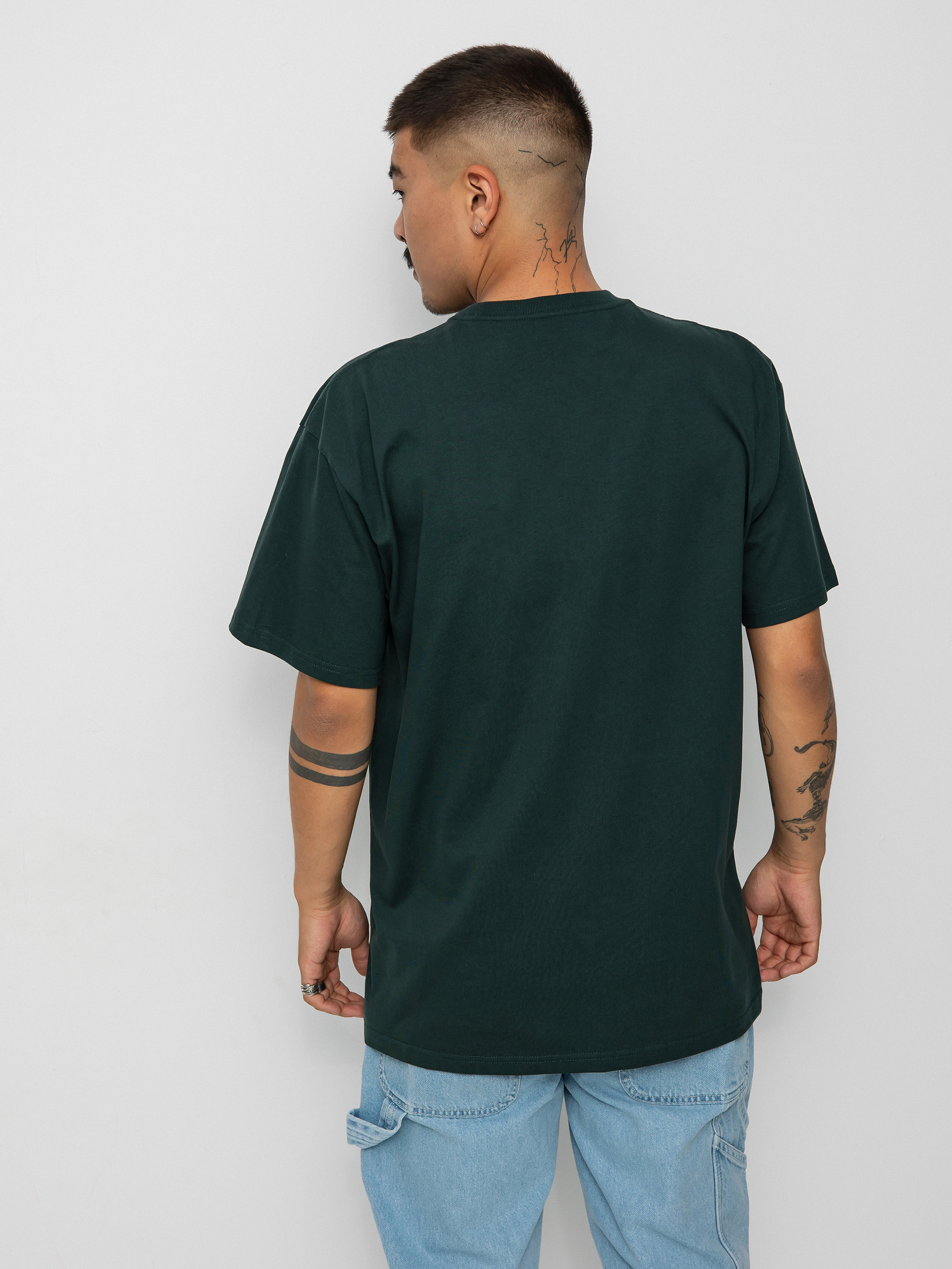 T-shirt Carhartt WIP Chase (juniper/gold)