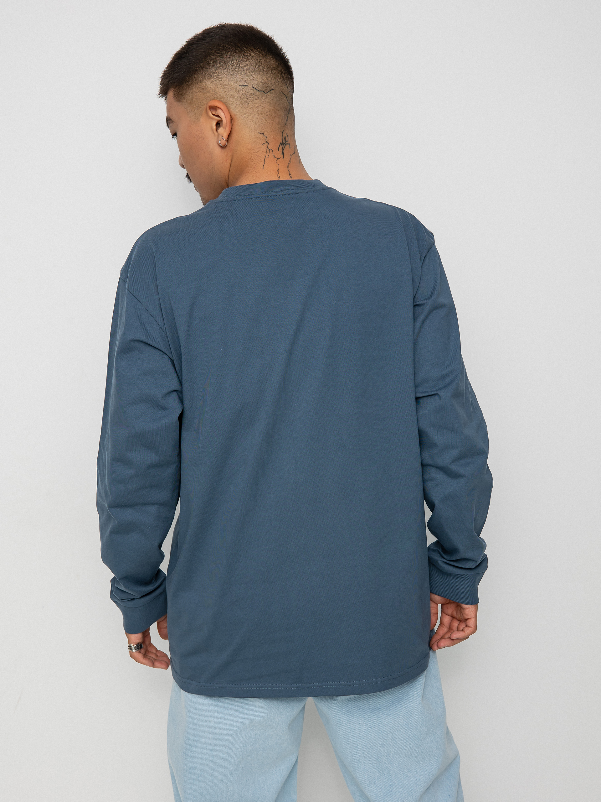 Longsleeve Carhartt WIP Chase (storm blue/gold)