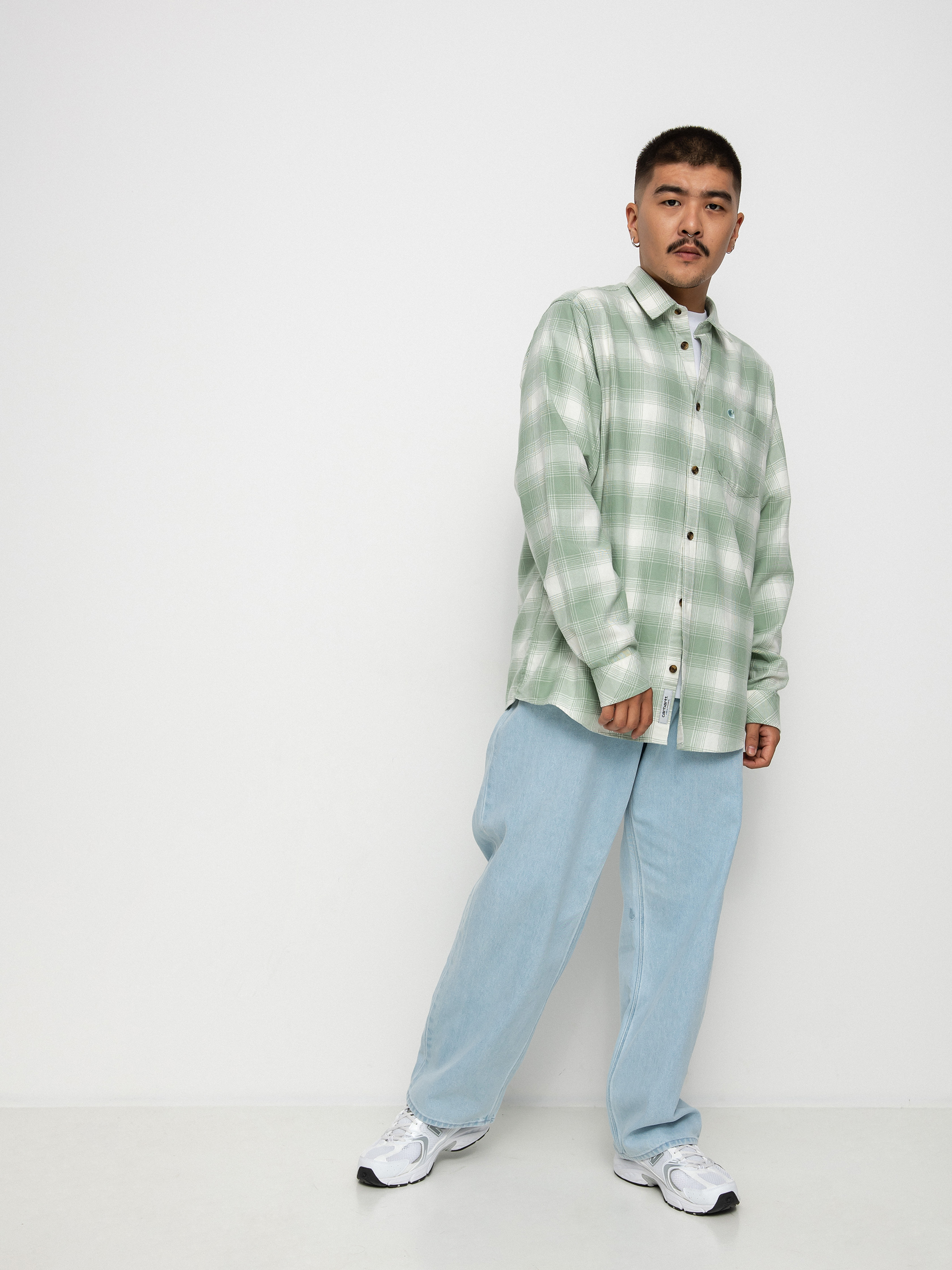 Koszula Carhartt WIP Deaver (deaver check/misty sage)