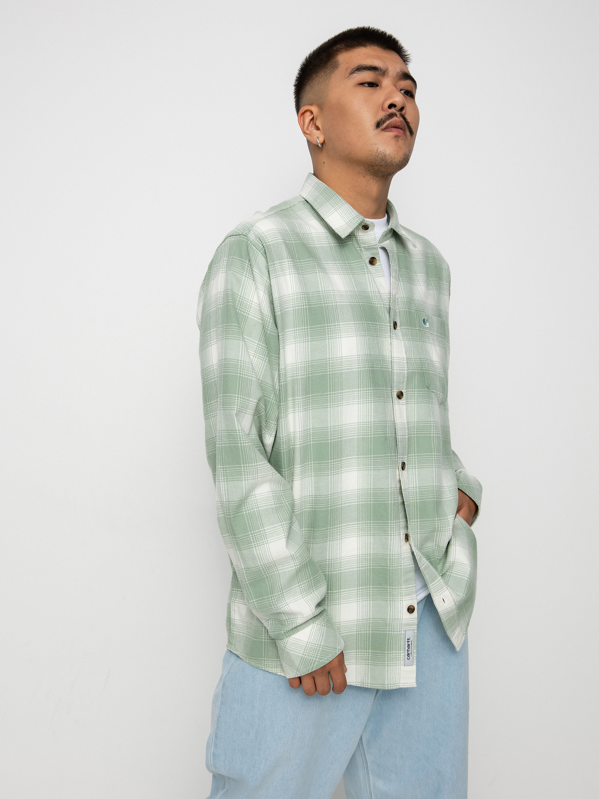 Koszula Carhartt WIP Deaver (deaver check/misty sage)