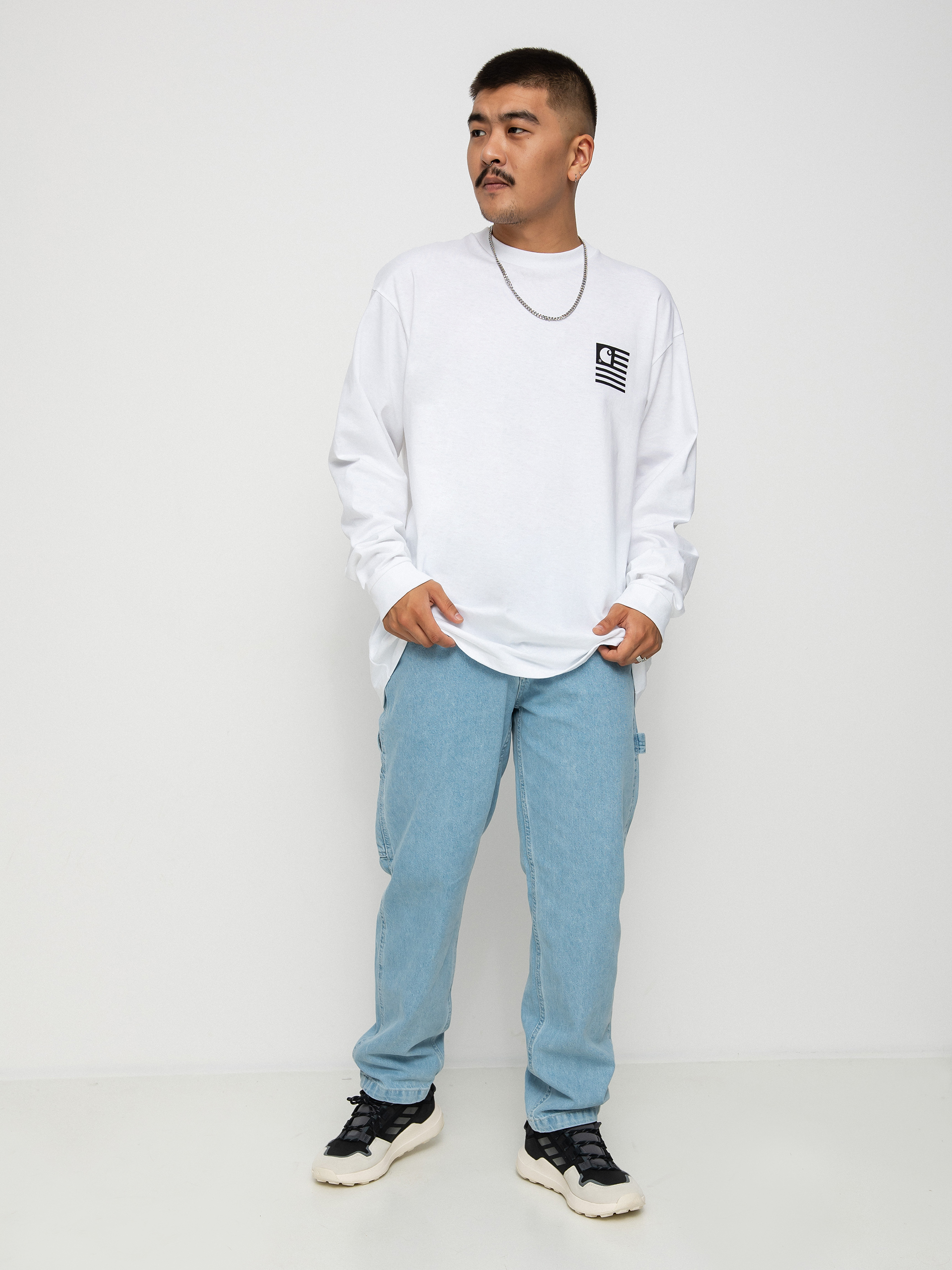 Longsleeve Carhartt WIP Book State (white/black)
