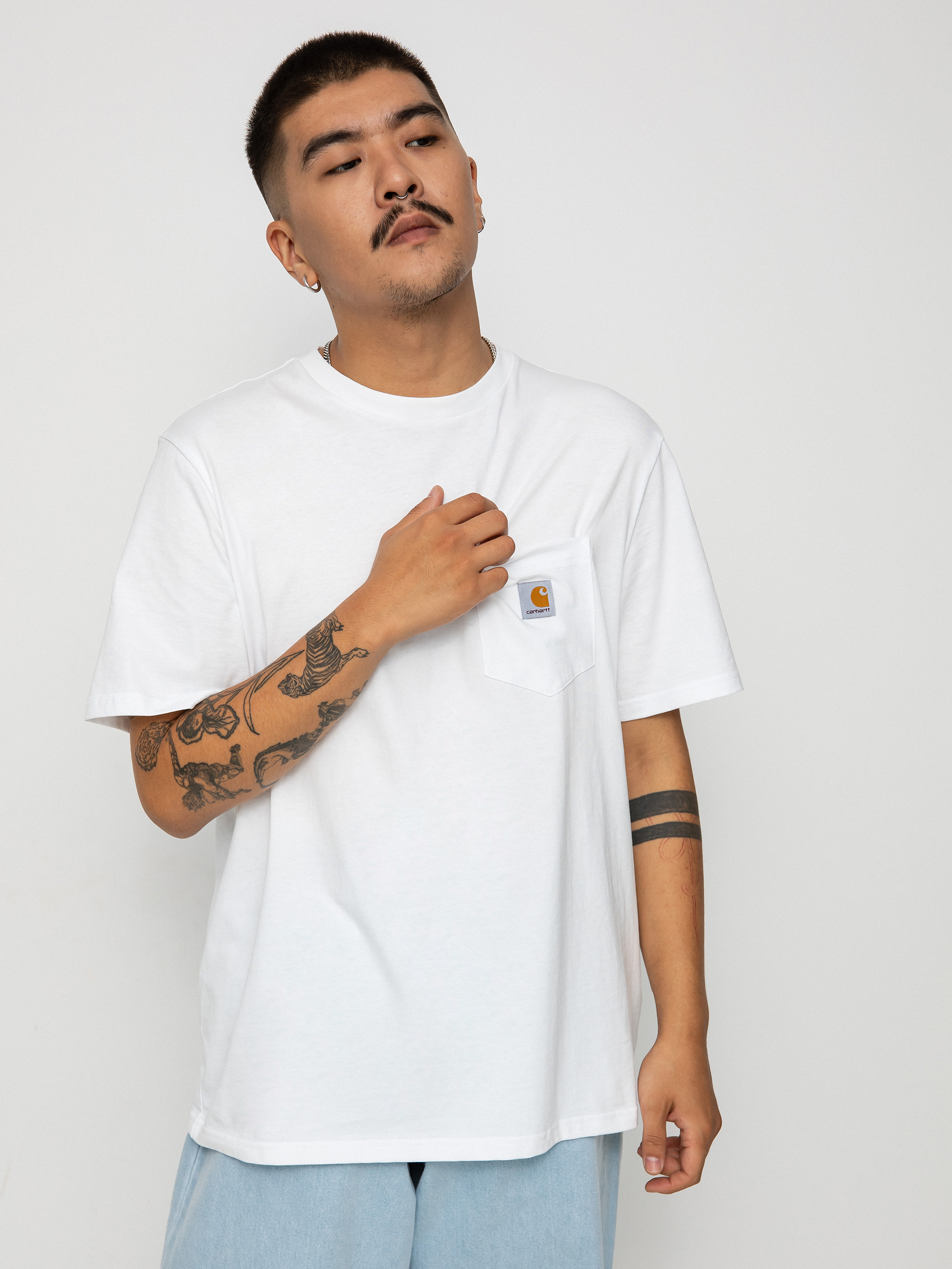 T-shirt Carhartt WIP Pocket (white)