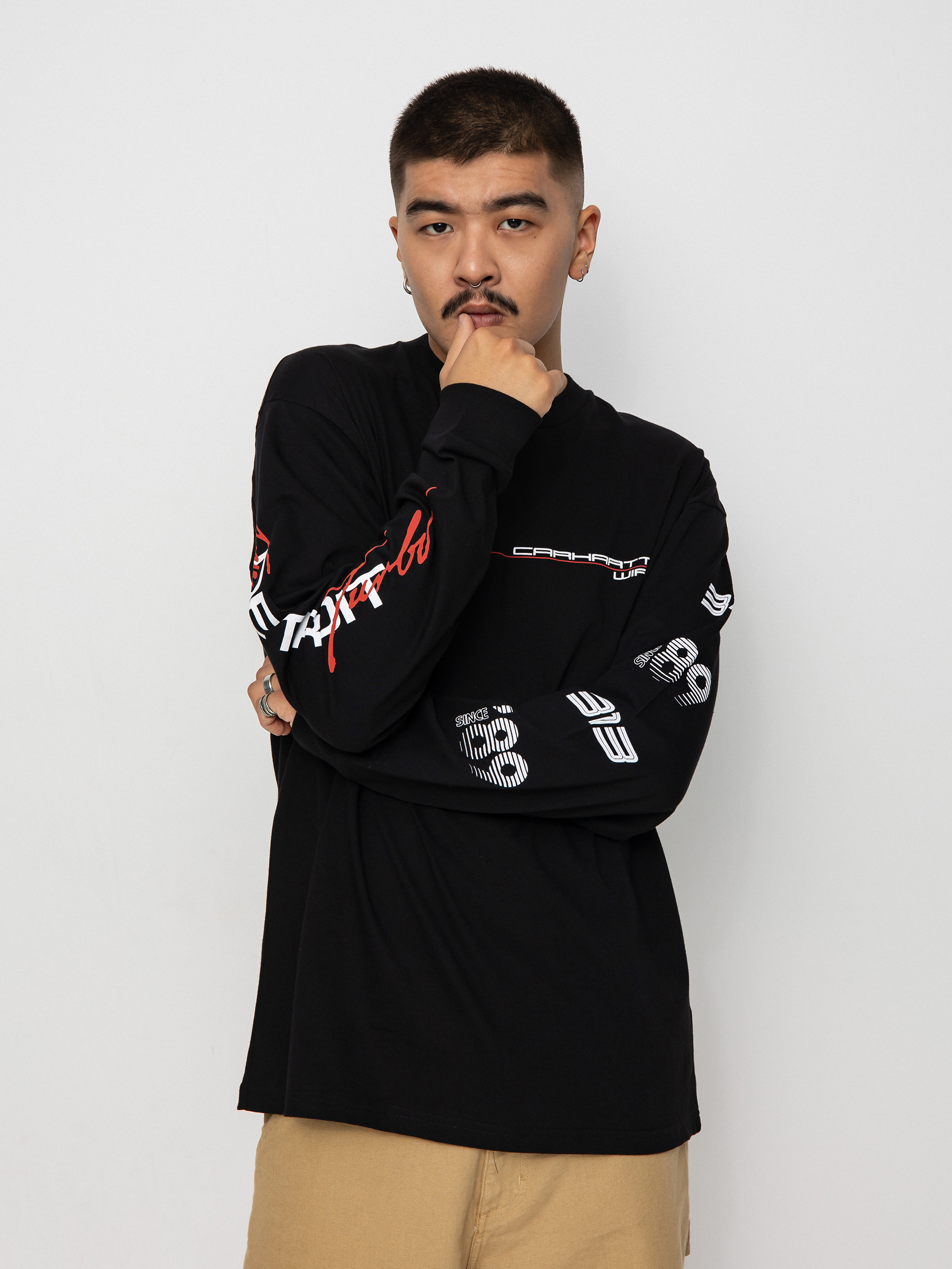 Longsleeve Carhartt WIP Detroit Turbo (black)