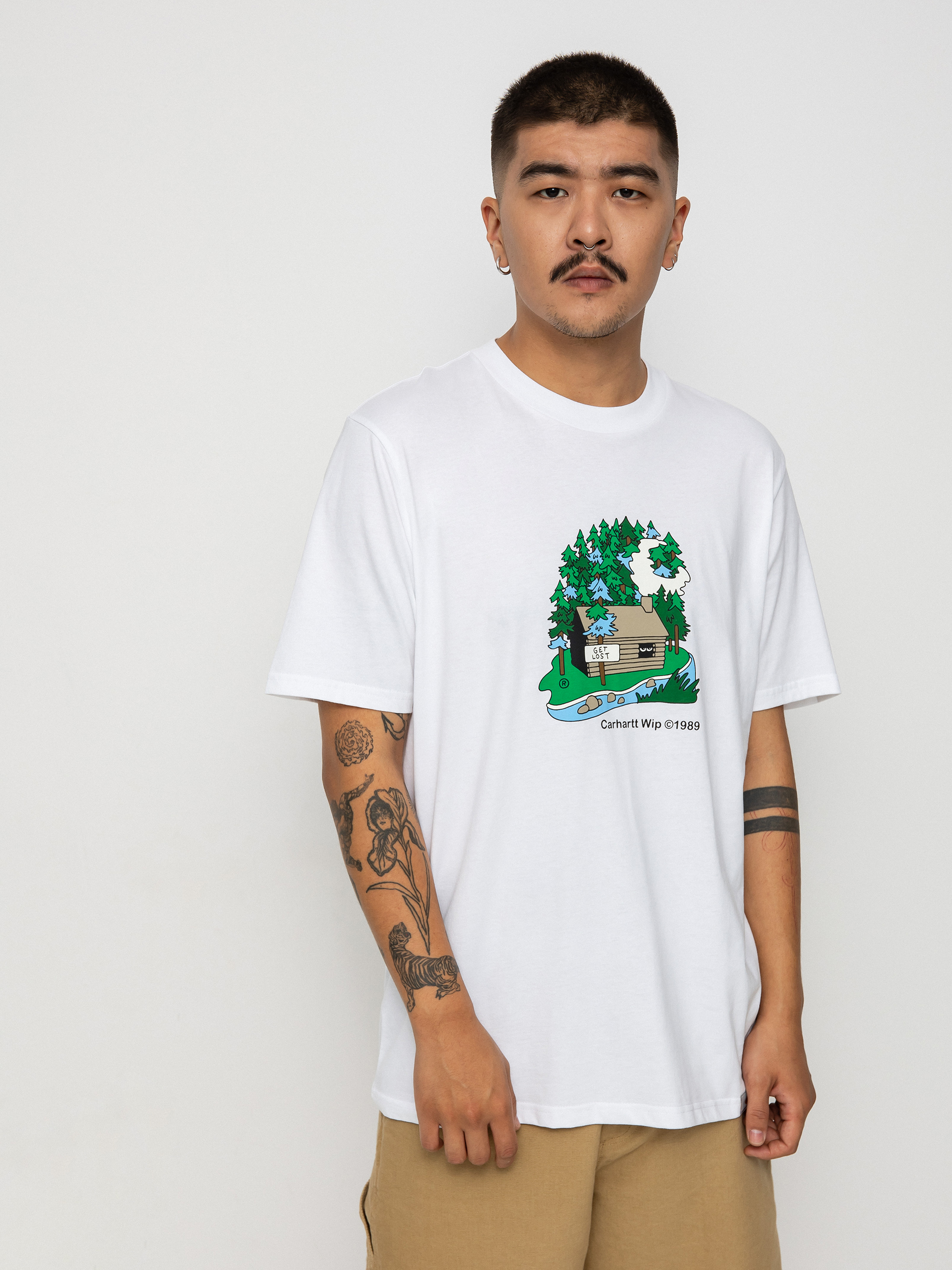 T-shirt Carhartt WIP Cabin (white)